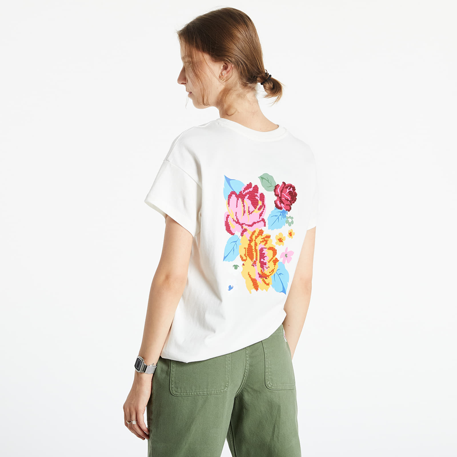 Trička Vans Needlepoint Boxy T-Shirt White