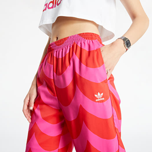 Adidas Women's 3 Stripes Leggings (Vivid Red/Team Real Magenta, Size XL)