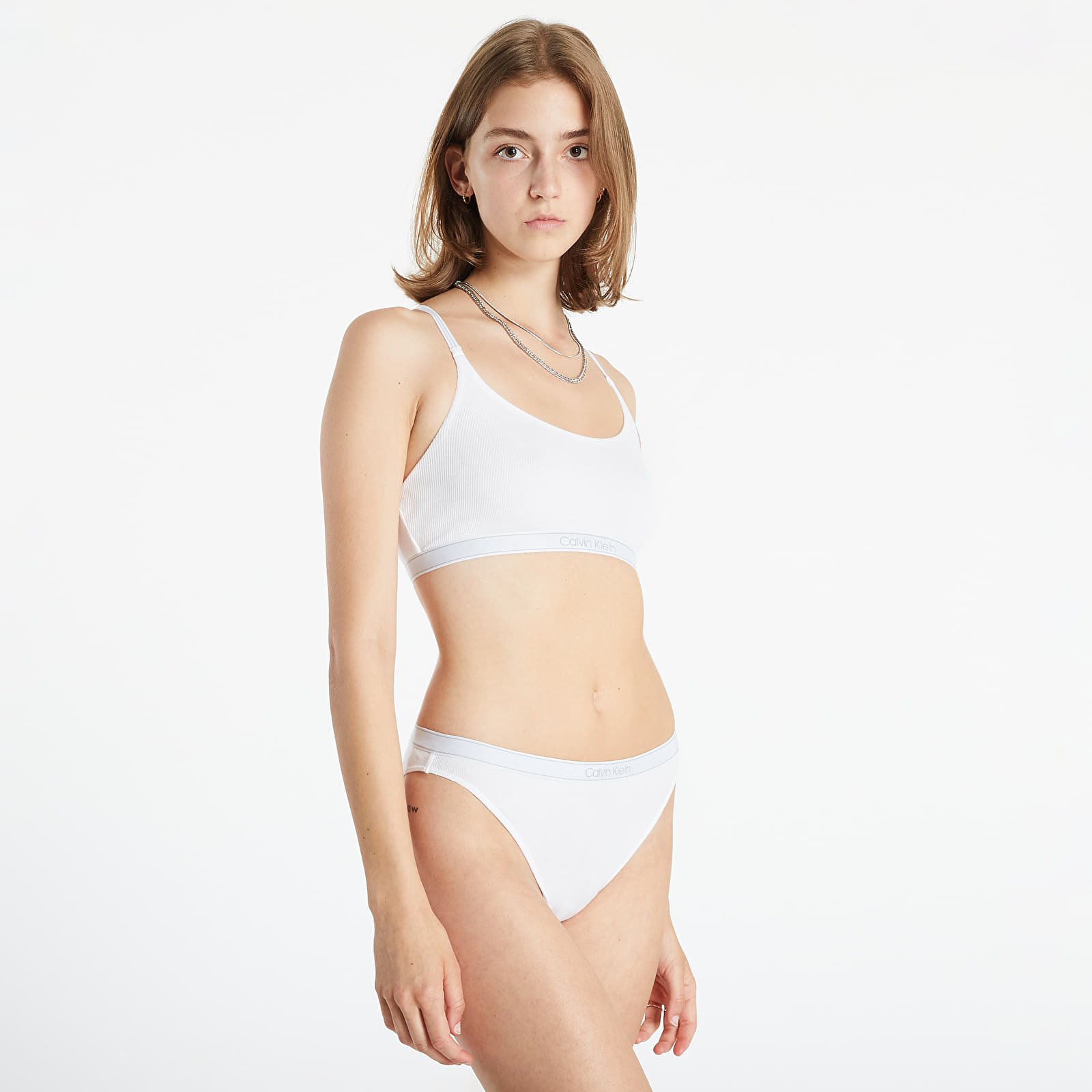 White ck bralette online