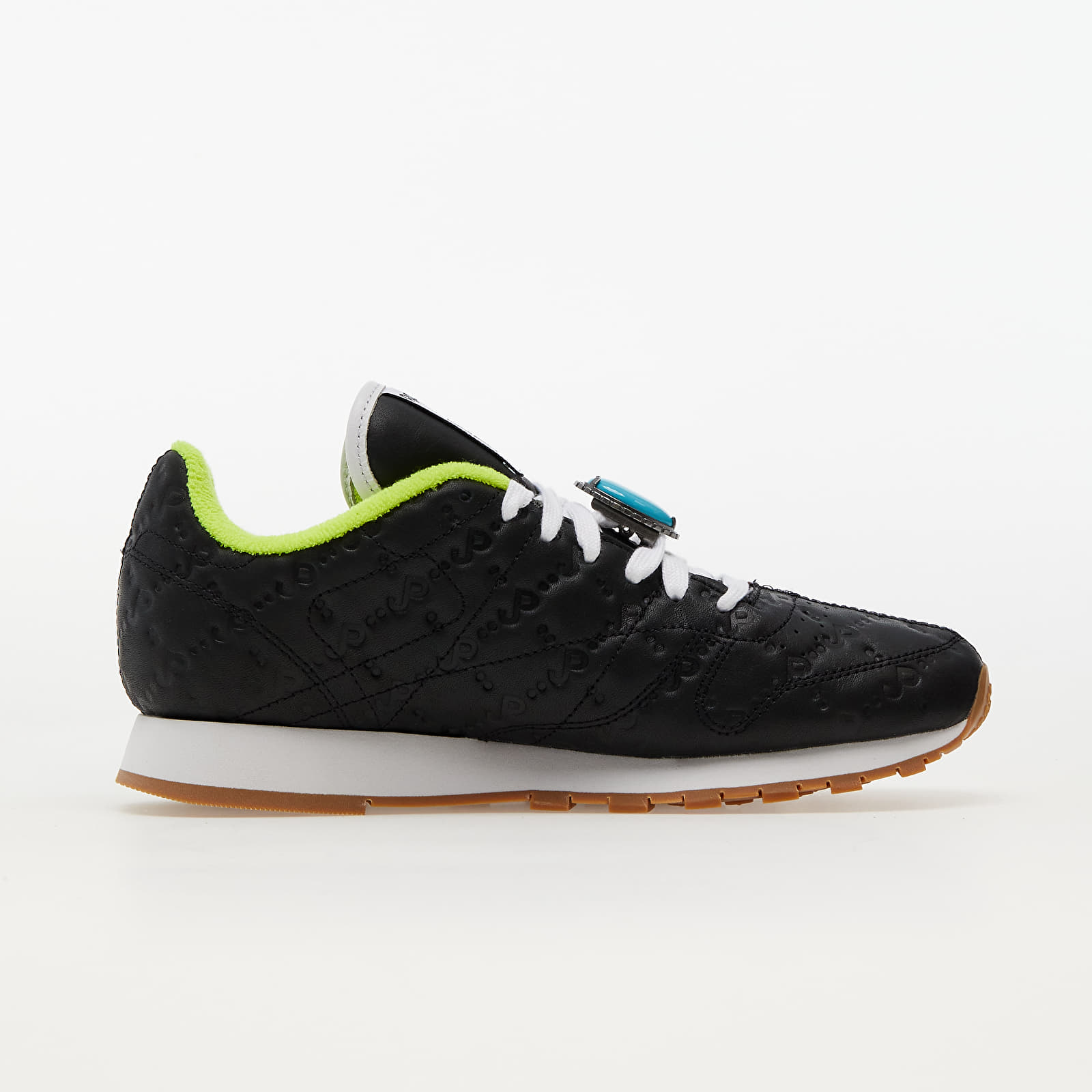 Férfi cipők Reebok Classic Leather "Jurassic Park" Black/ Ftwr White/ Acid Yellow