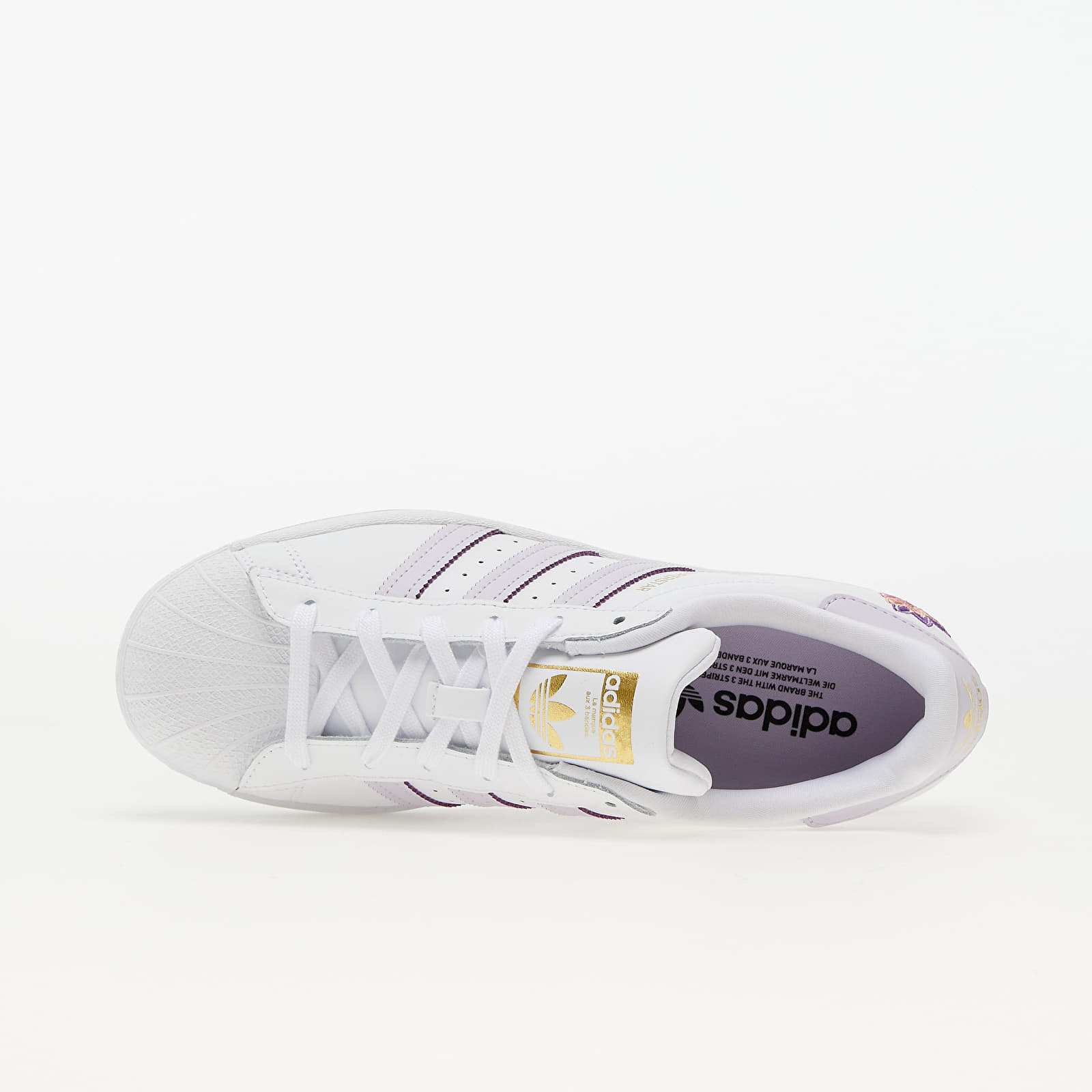 Scarpe donna adidas Superstar W Ftw White/ Purple Tint/ Mate Gold
