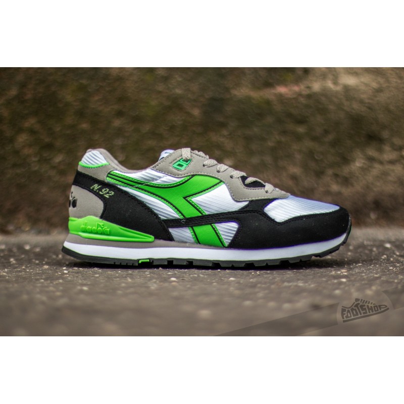 Diadora N-92 White/ Green Fluo | Footshop