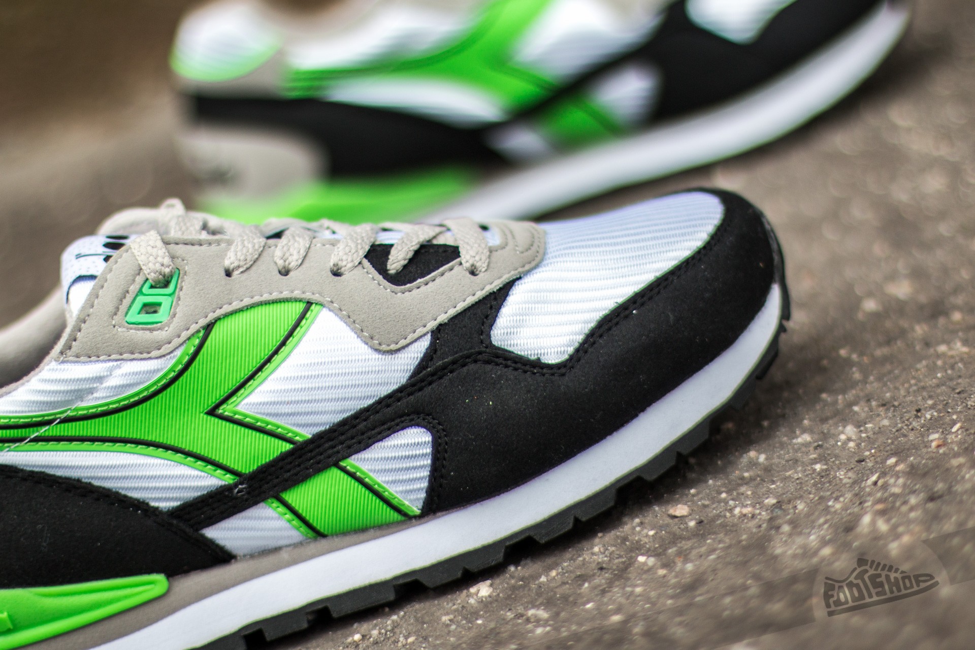 Men's shoes Diadora N-92 White/ Green Fluo (C6109) | Footshop