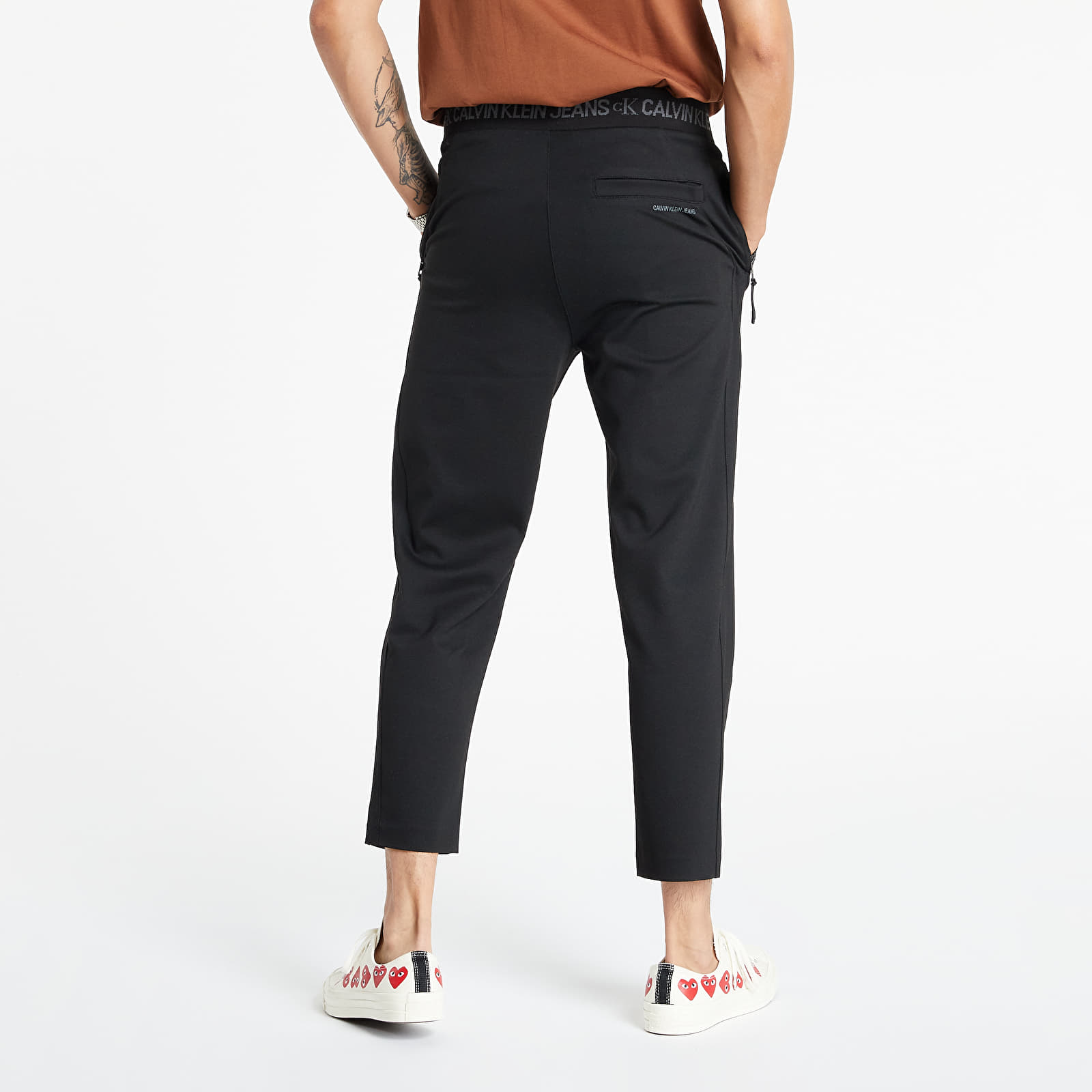 Pantaloni Calvin Klein Jeans Logo Waistband Galfos Pant Ck Black