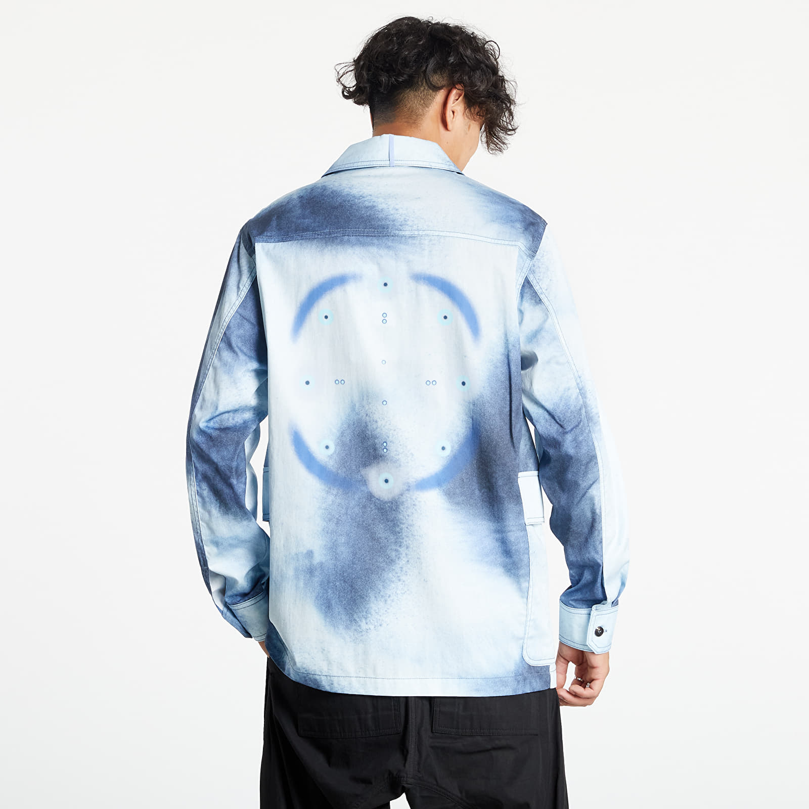 Koszule McQ Br7 Speckle Jacket Pwdr Spekl Alovr Dye