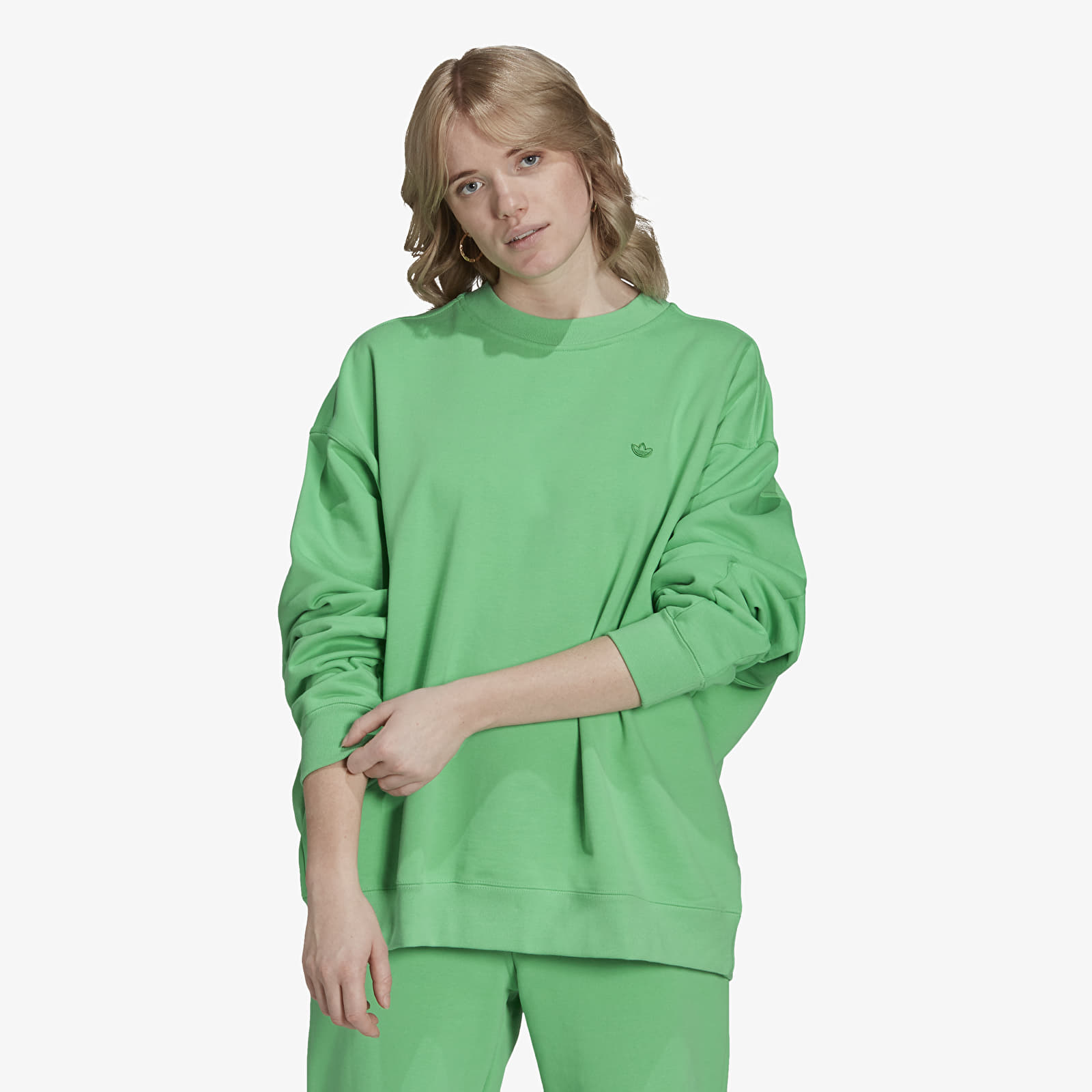 Mikiny adidas Sweatshirt Semi Screaming Green