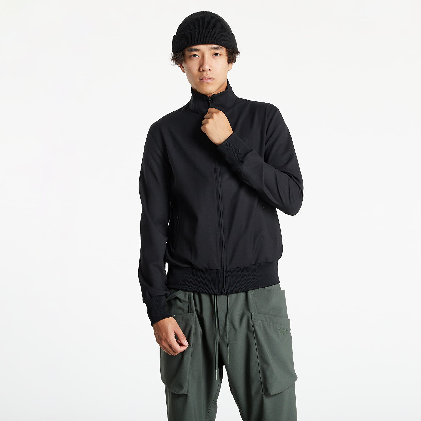 Jackets Y-3 Classic Refined Wool Stretch Track Jacket Black