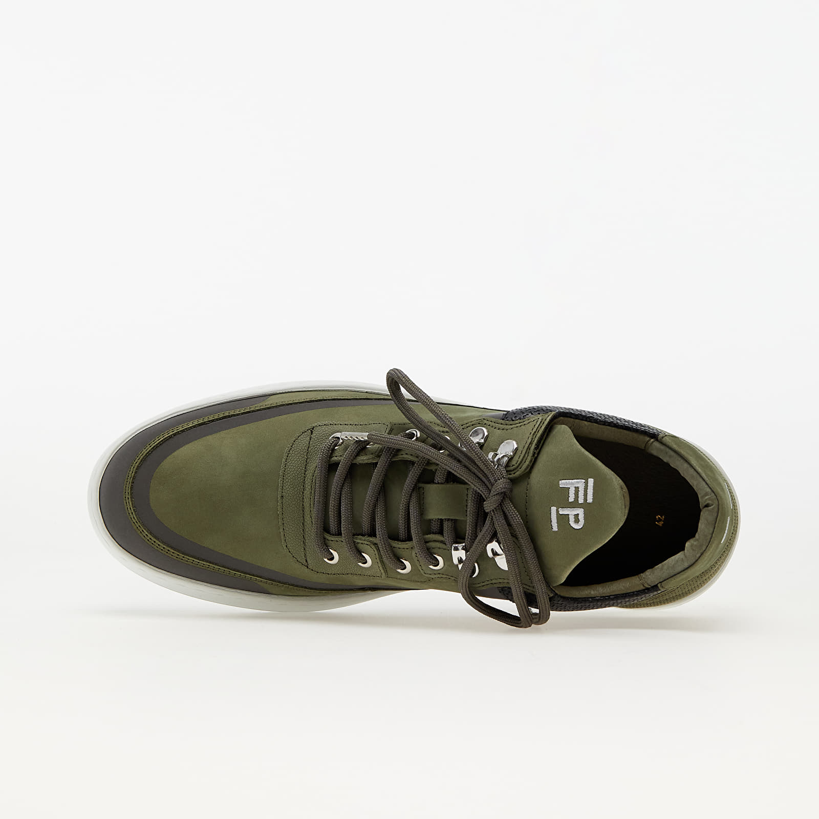 Herresko Filling Pieces Low Top Ripple Meta Dark Green