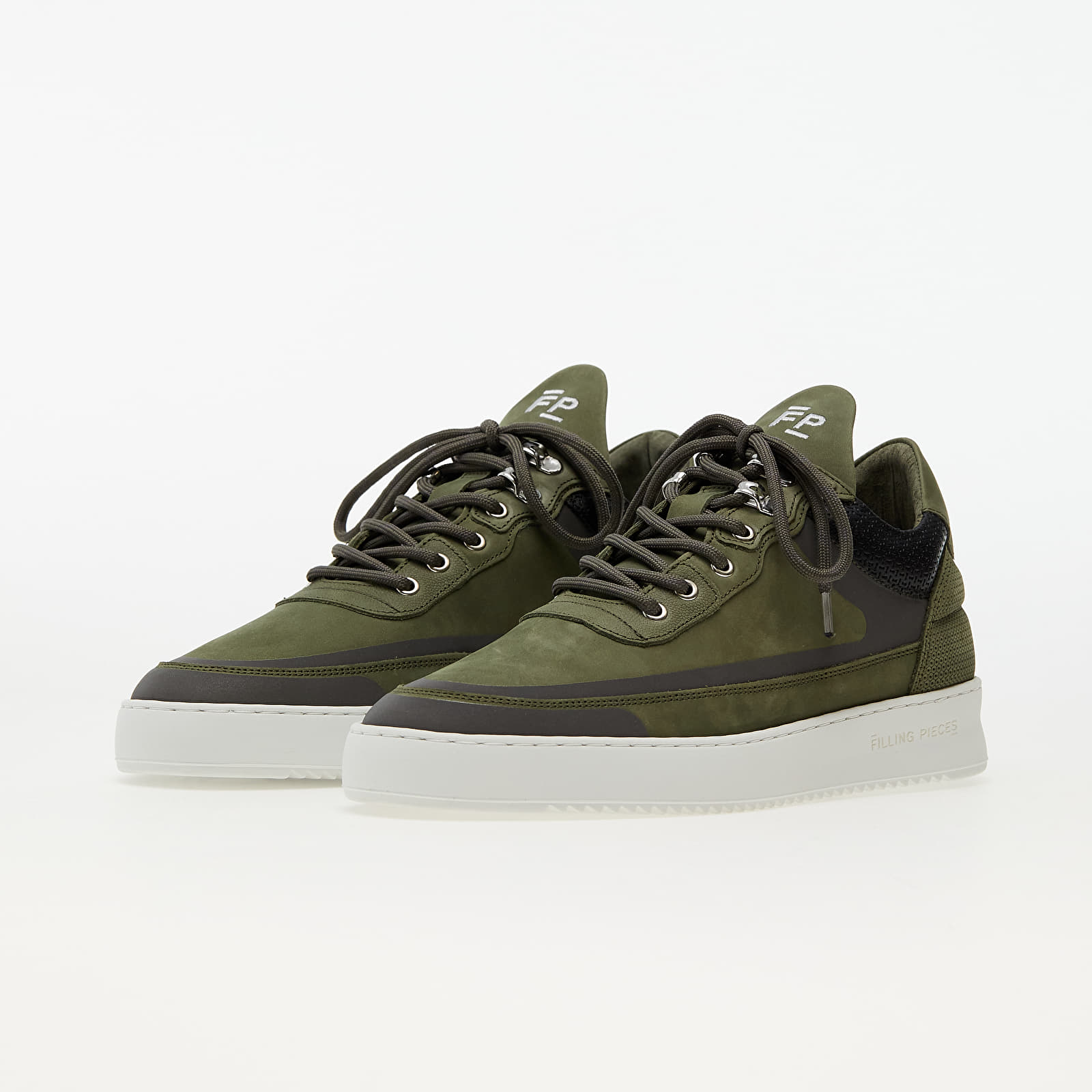 Herresko Filling Pieces Low Top Ripple Meta Dark Green