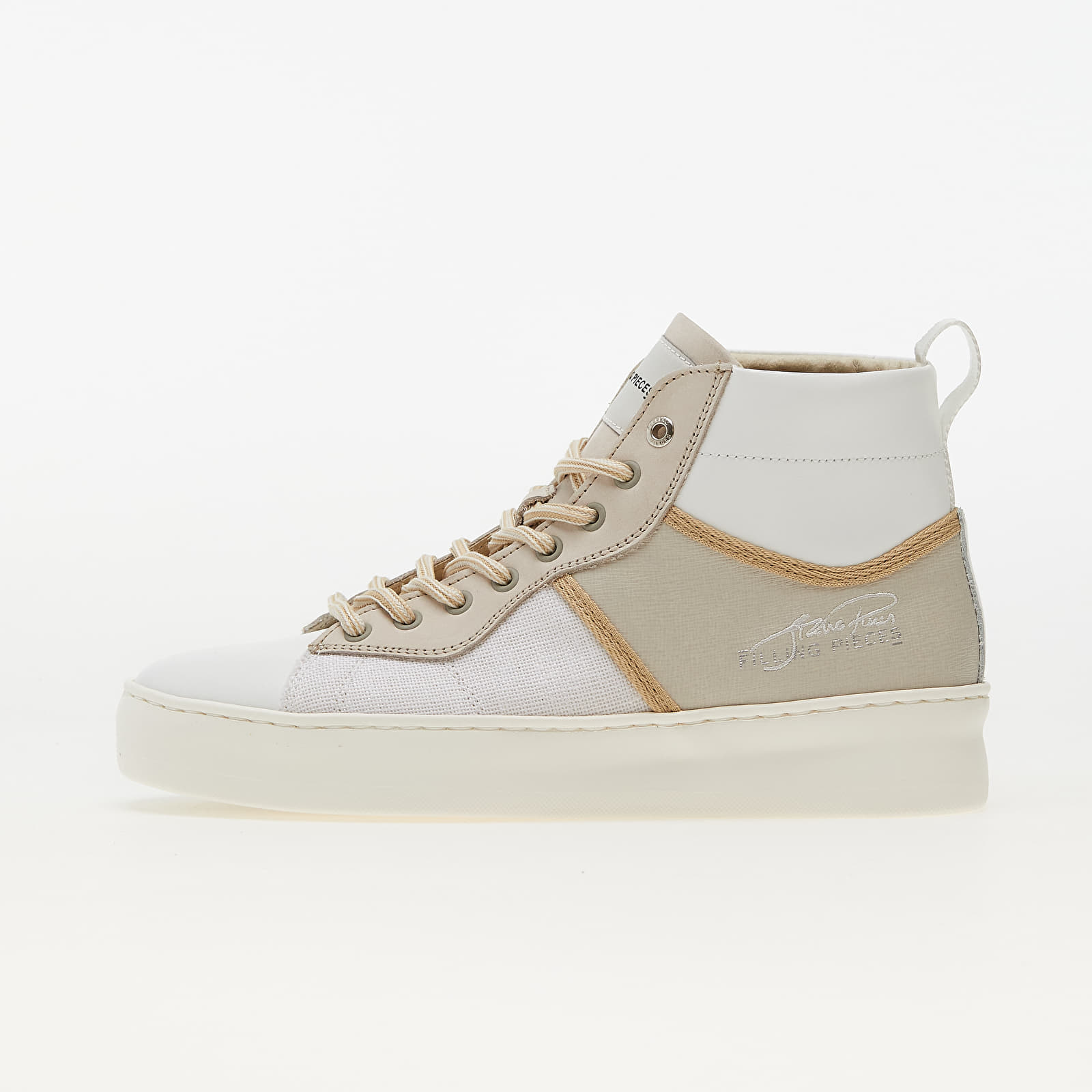 Chaussures et baskets homme Filling Pieces Mid Court Light Lily Off White