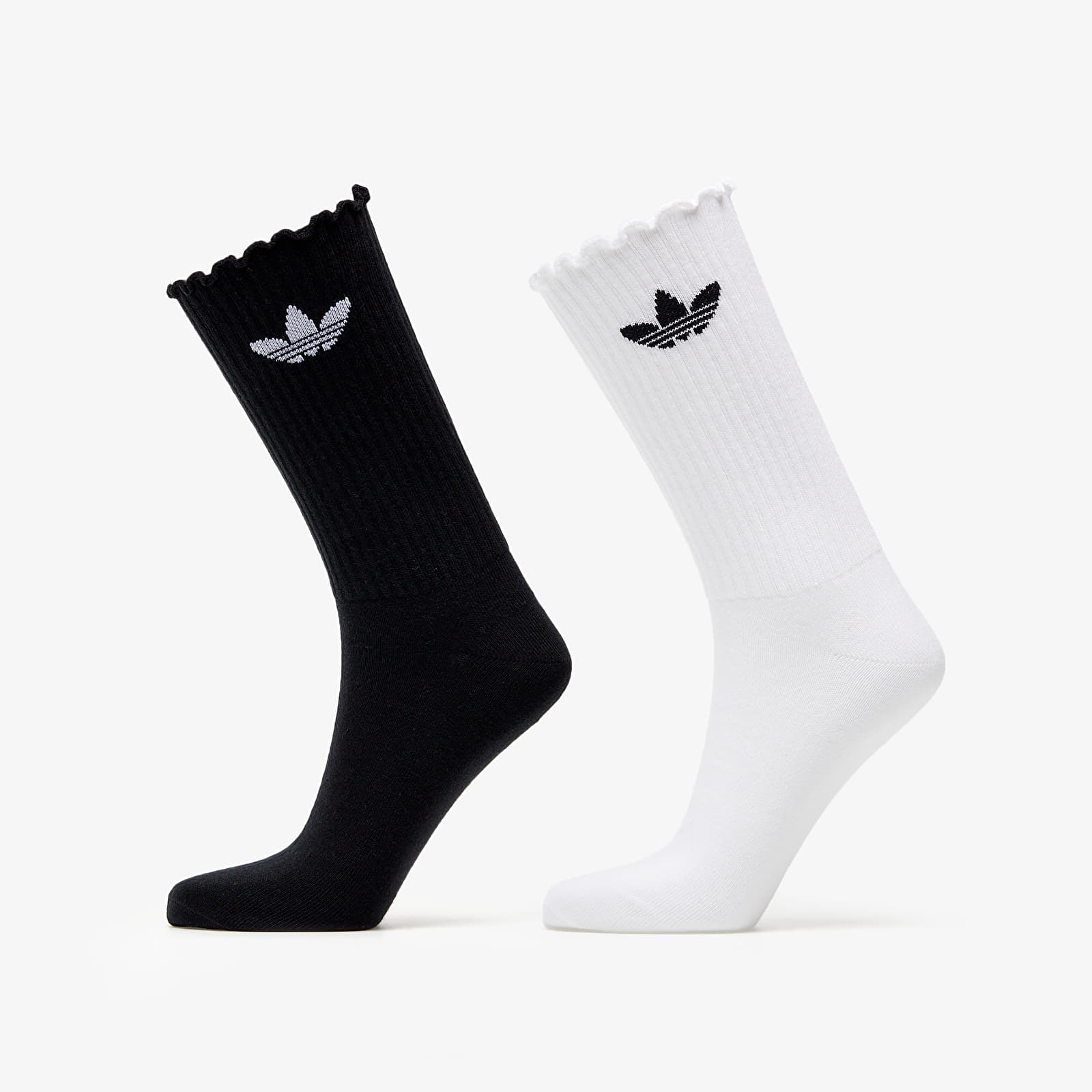 Ponožky adidas Ruffle Crew 2-Pack White/ Black