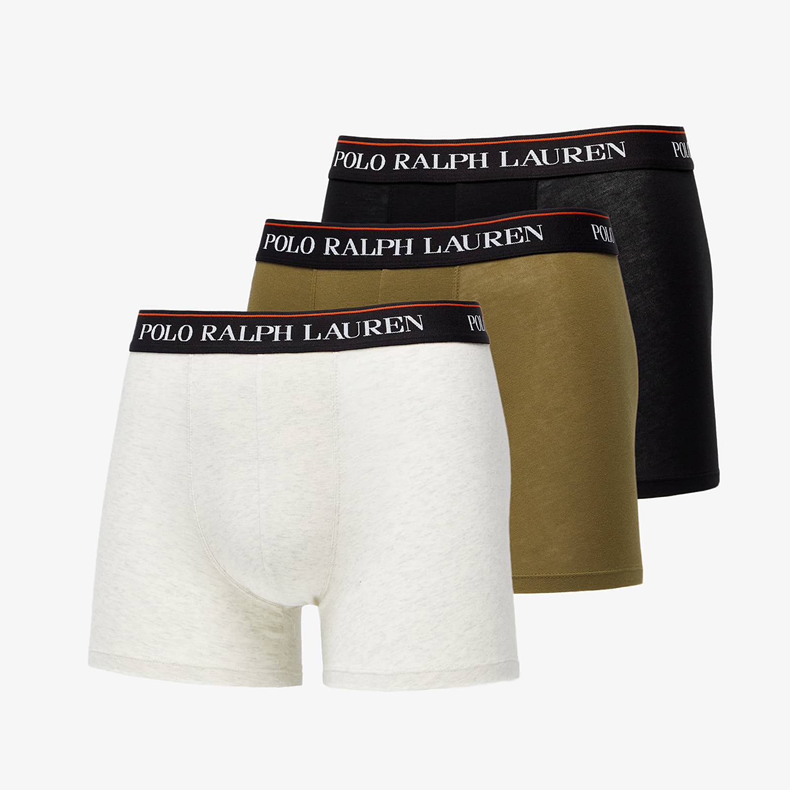Boxerky Ralph Lauren Stretch Cotton Boxer Brief 3-Pack Black/ Green/ White