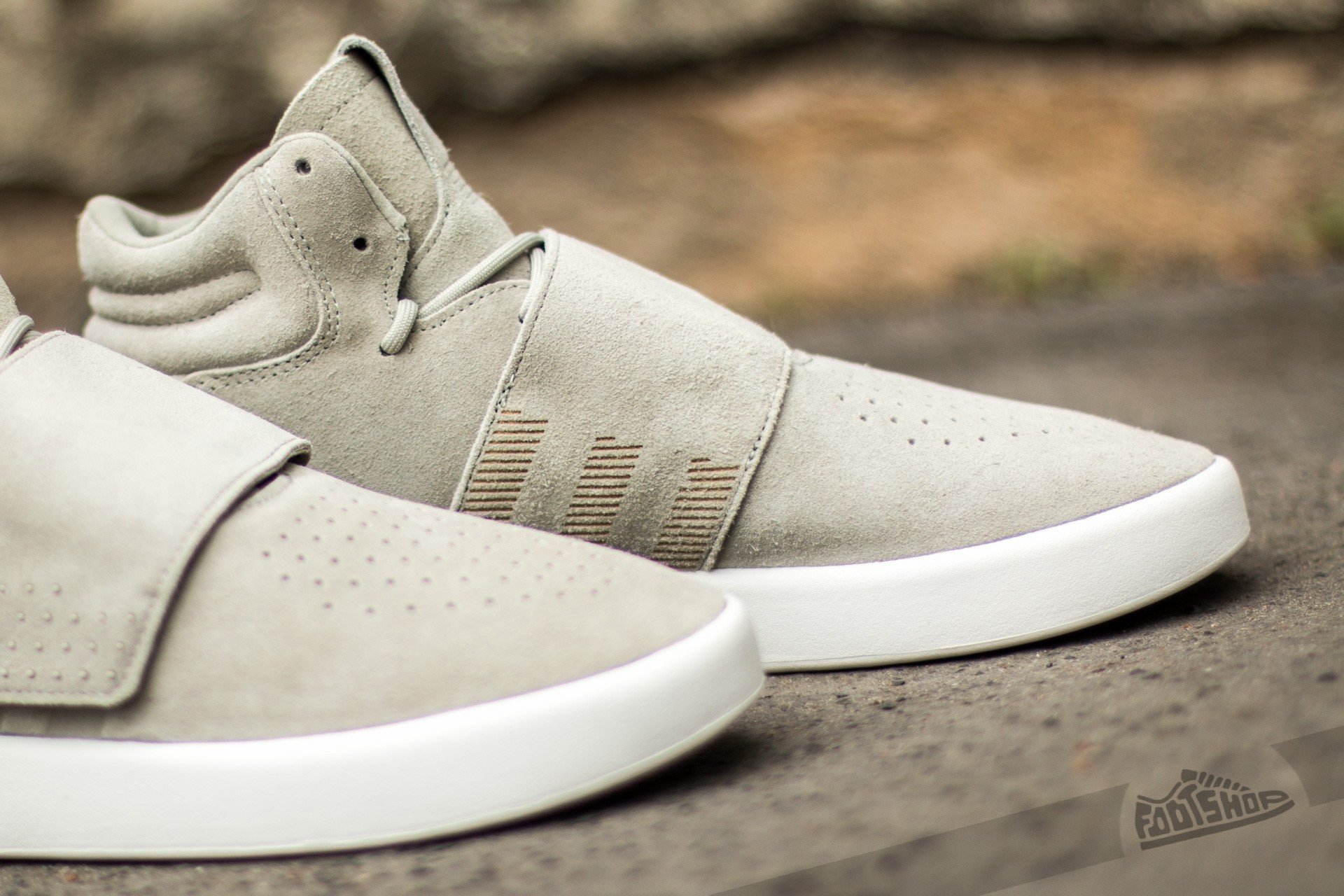 Pánske tenisky a topánky adidas Tubular Invader Strap Sesame/ Sesame/ Vivid Red
