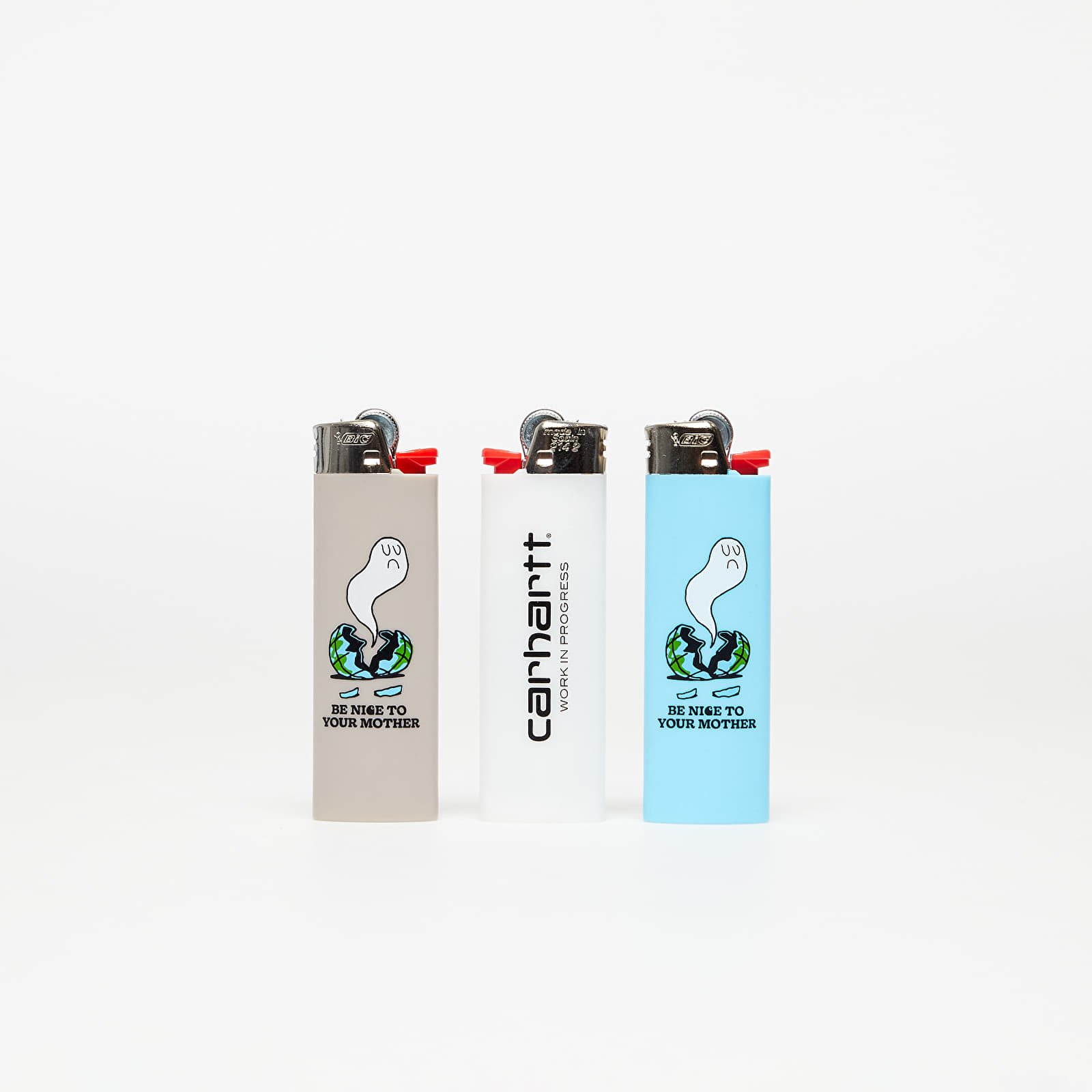 Accessoires Carhartt WIP Bic Lighter (10 Pack)  Blue/ Grey/ White