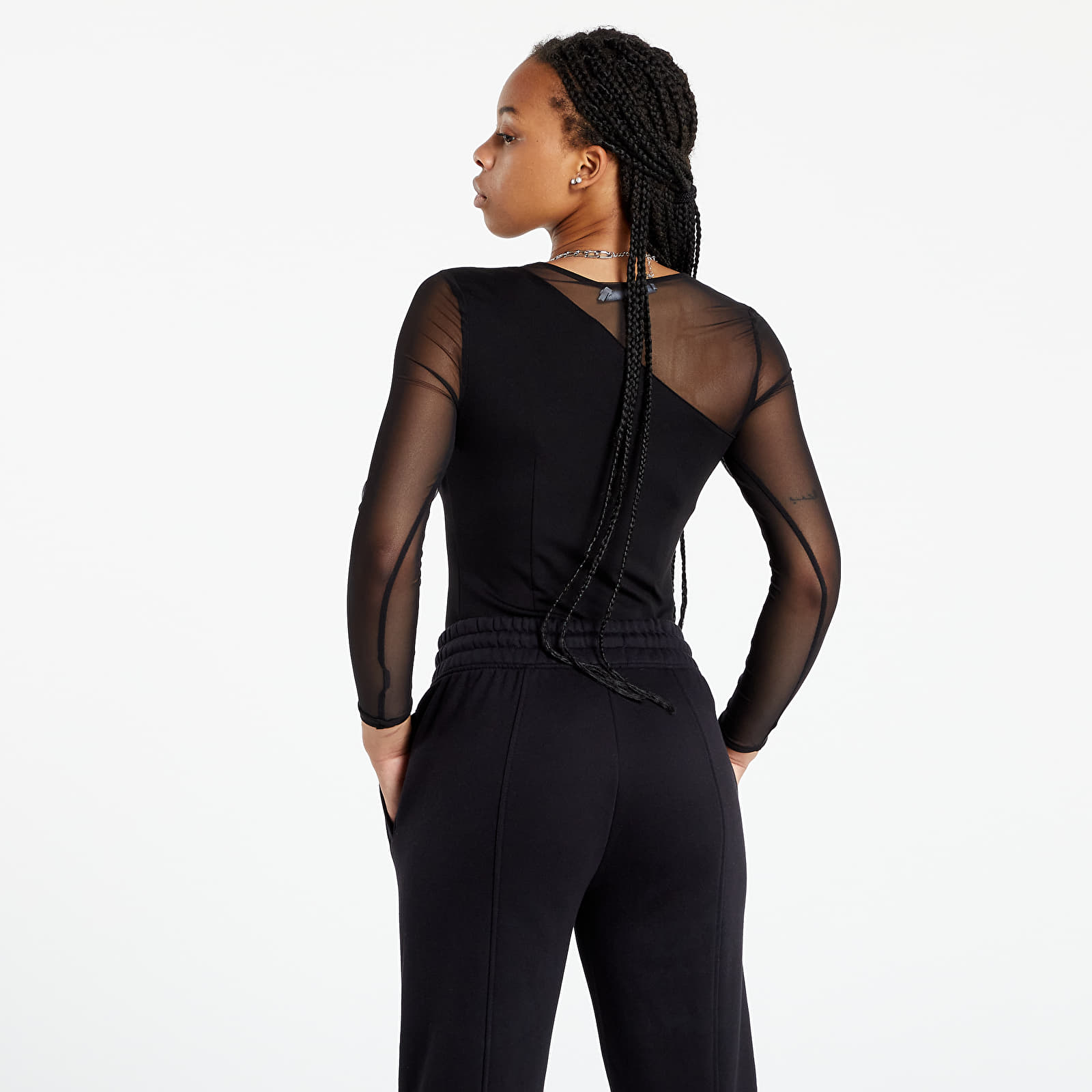 Topy Calvin Klein Jeans Milano Day-To-Night Asymm Body Ck Black