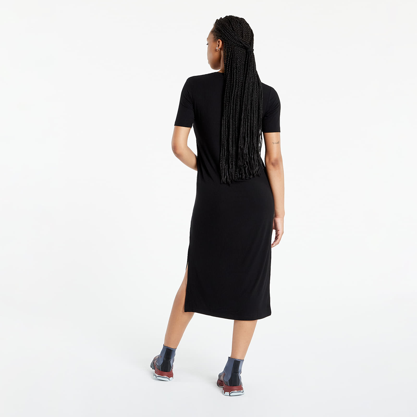 Suknelė Calvin Klein Jeans Rib Maxi T-Shirt Dress Ck Black