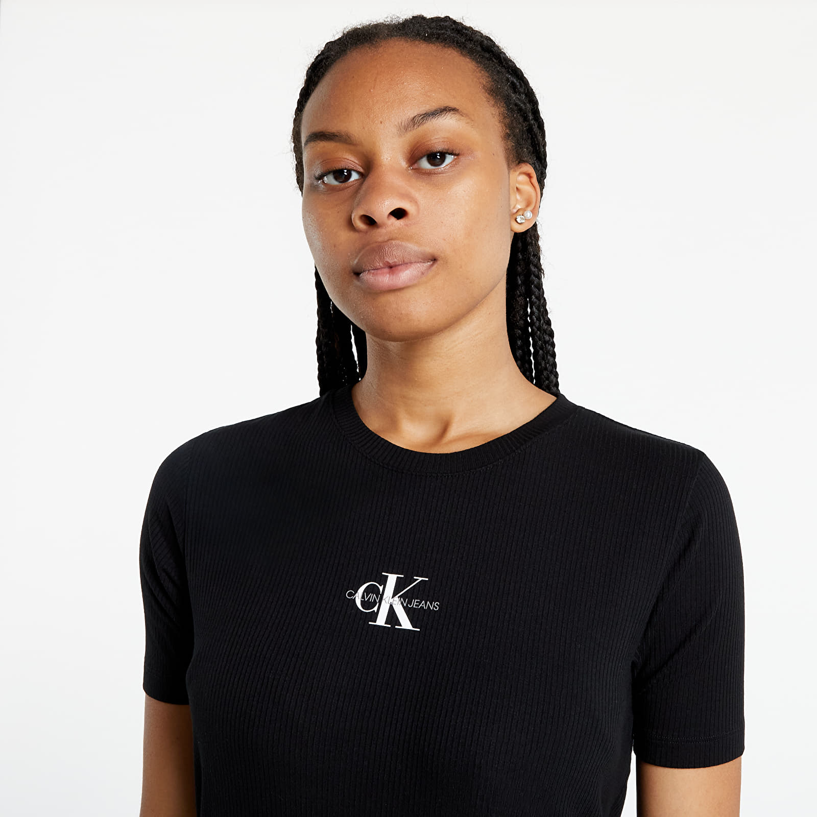 Suknelė Calvin Klein Jeans Rib Maxi T-Shirt Dress Ck Black