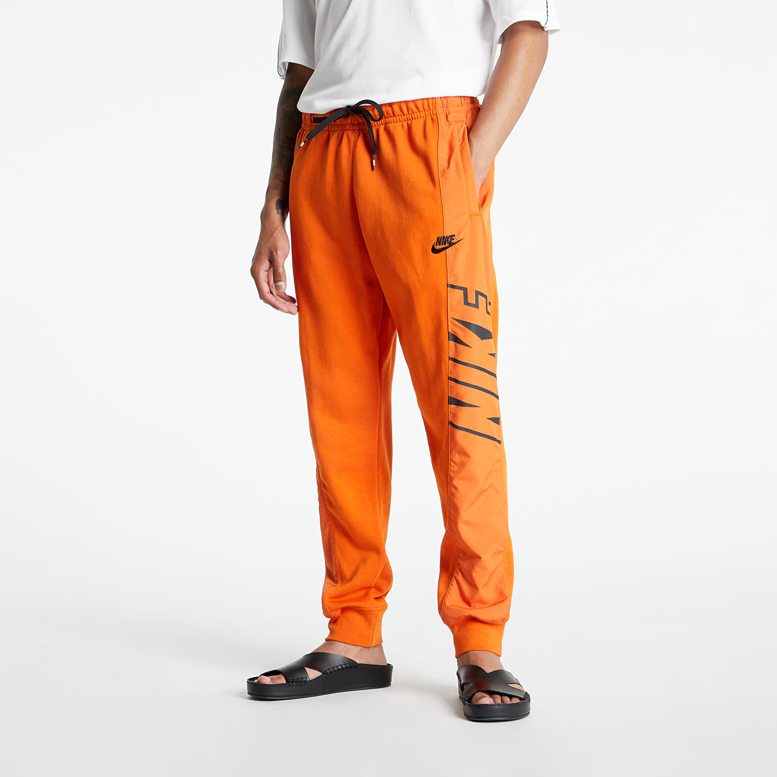Džínsy a nohavice Nike Sportswear Men's Joggers Campfire Orange/ Black