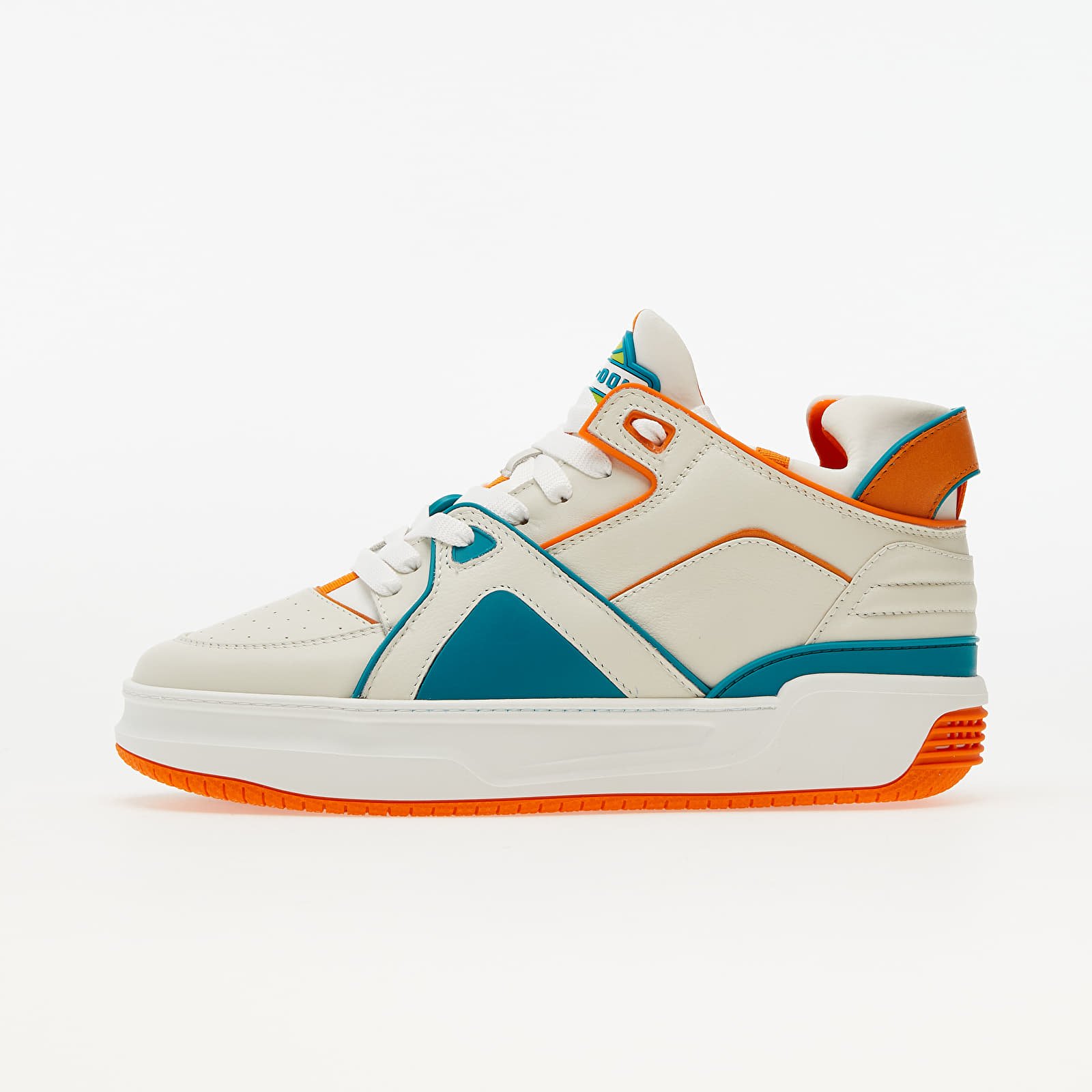 Men's shoes Just Don Courtside Tennis MID JD2 Off-white/ Orange/ Turquoise