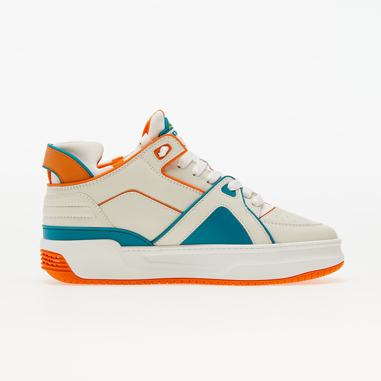 Men's shoes Just Don Courtside Tennis MID JD2 Off-white/ Orange/ Turquoise