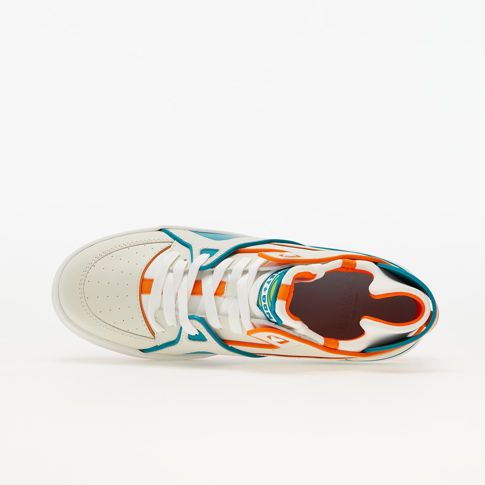 Men's shoes Just Don Courtside Tennis MID JD2 Off-white/ Orange/ Turquoise