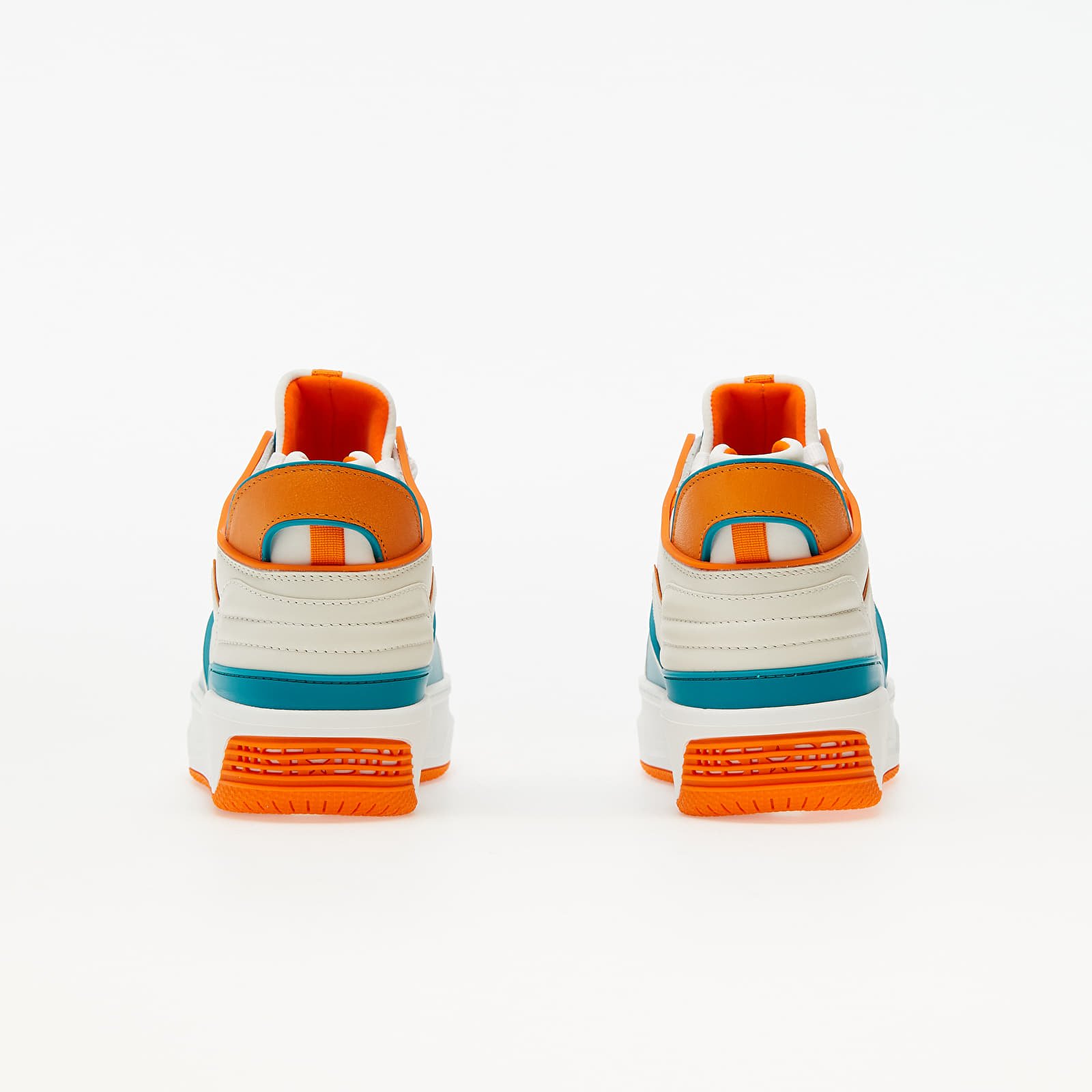 Men's shoes Just Don Courtside Tennis MID JD2 Off-white/ Orange/ Turquoise