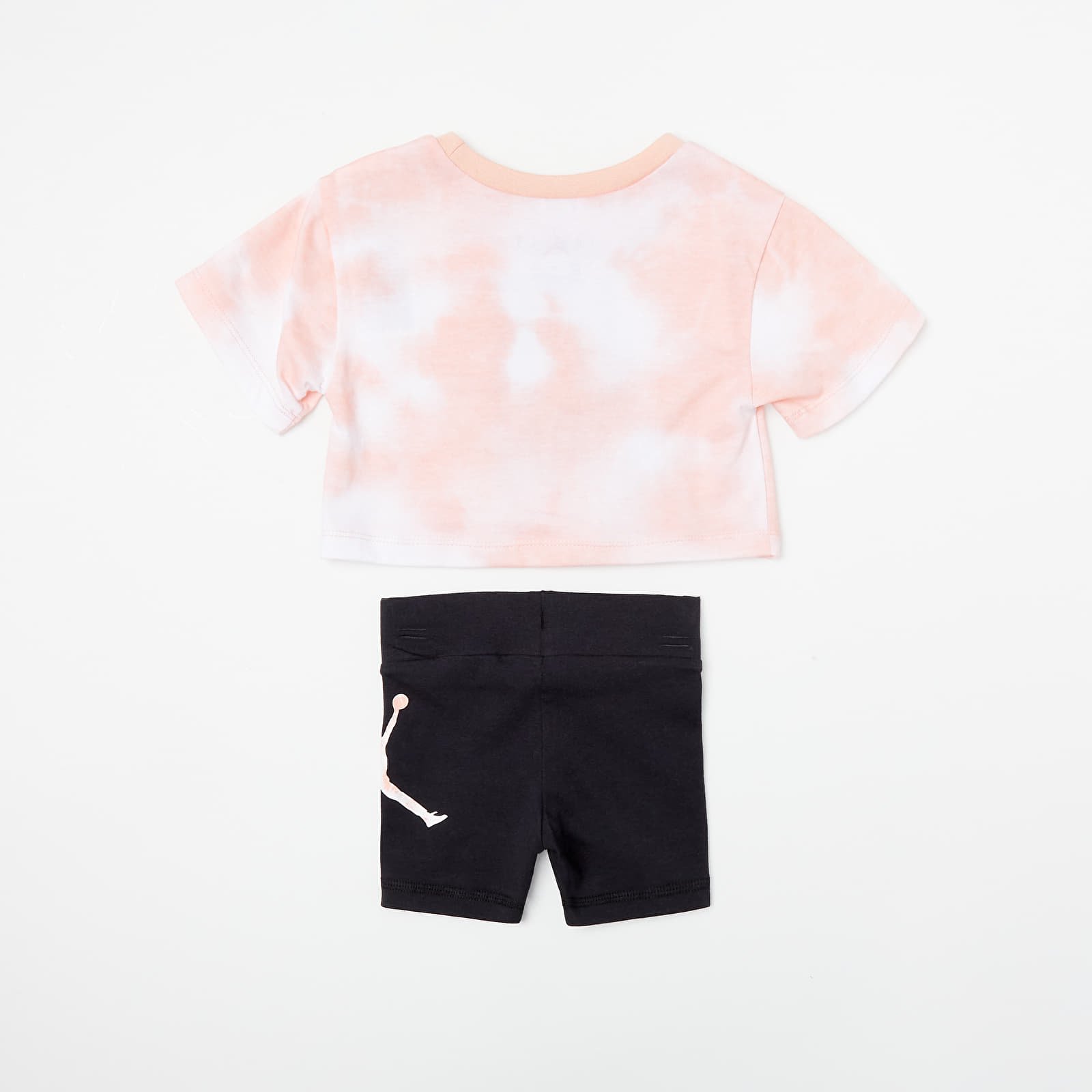 Chándal para niños Jordan Air TEE and Shorts Set (12-24M) Orange/ Black