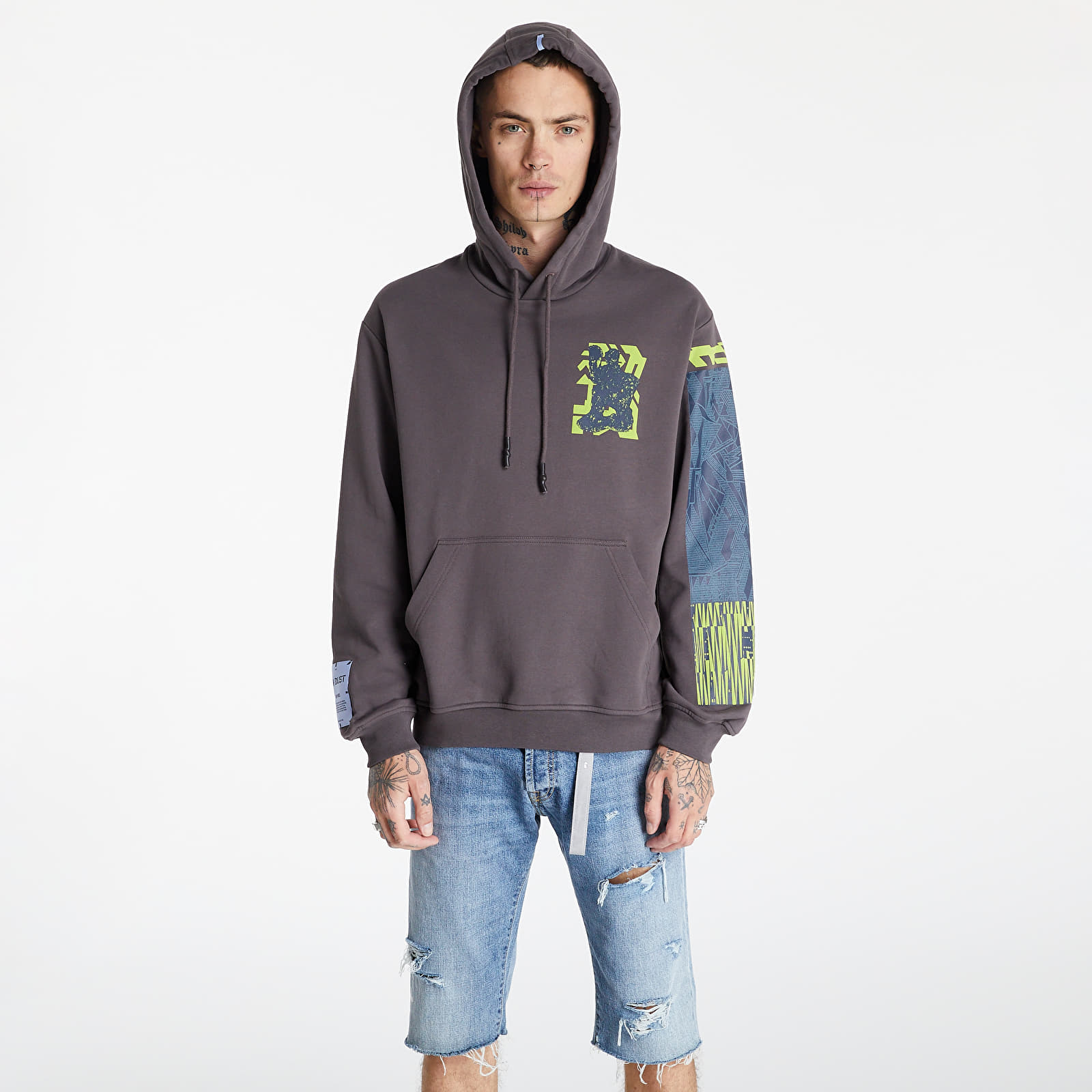 Hoodies and sweatshirts  McQ In8 Collage Hoodie Cat-Lap