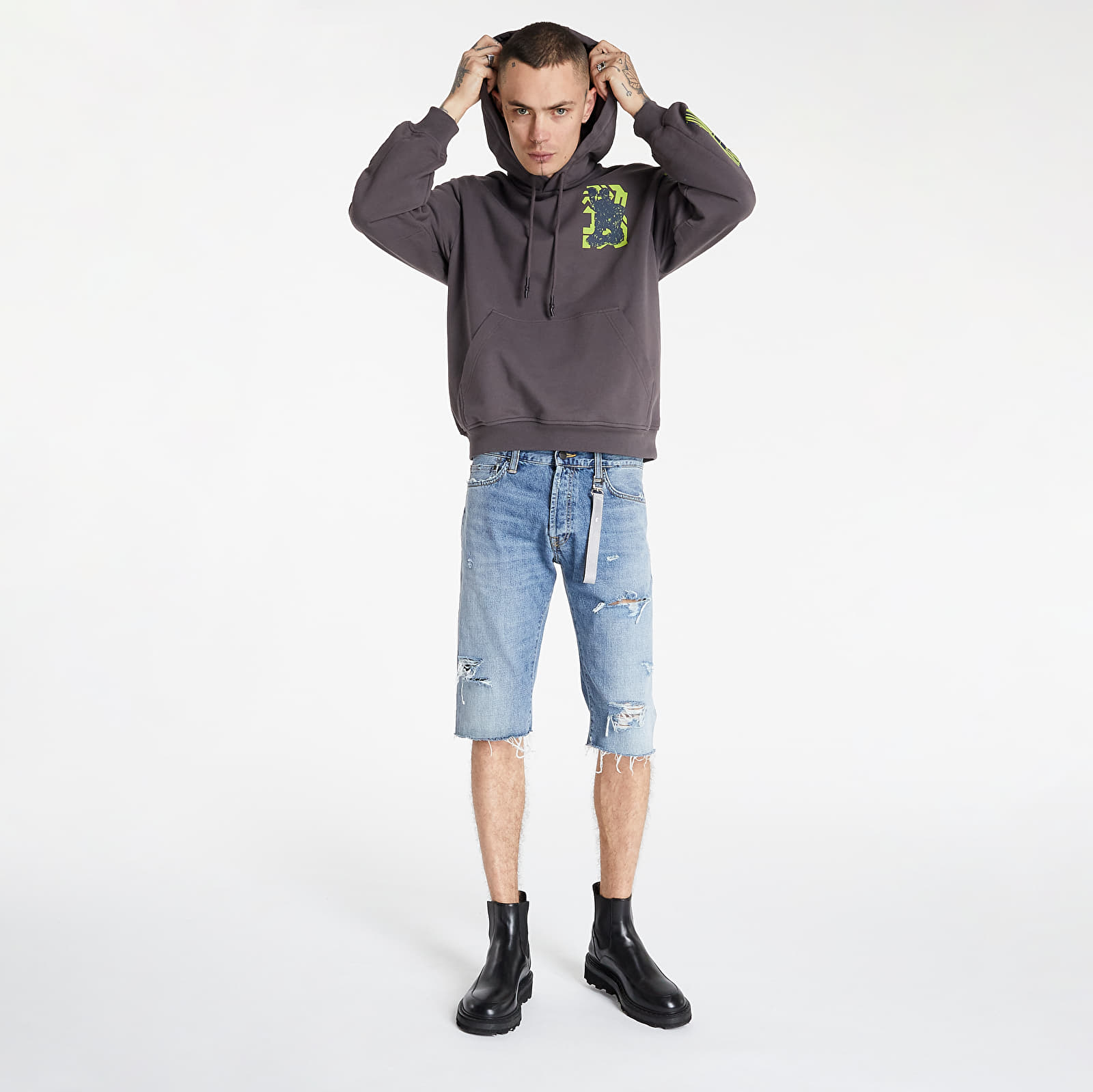 Hoodies and sweatshirts  McQ In8 Collage Hoodie Cat-Lap