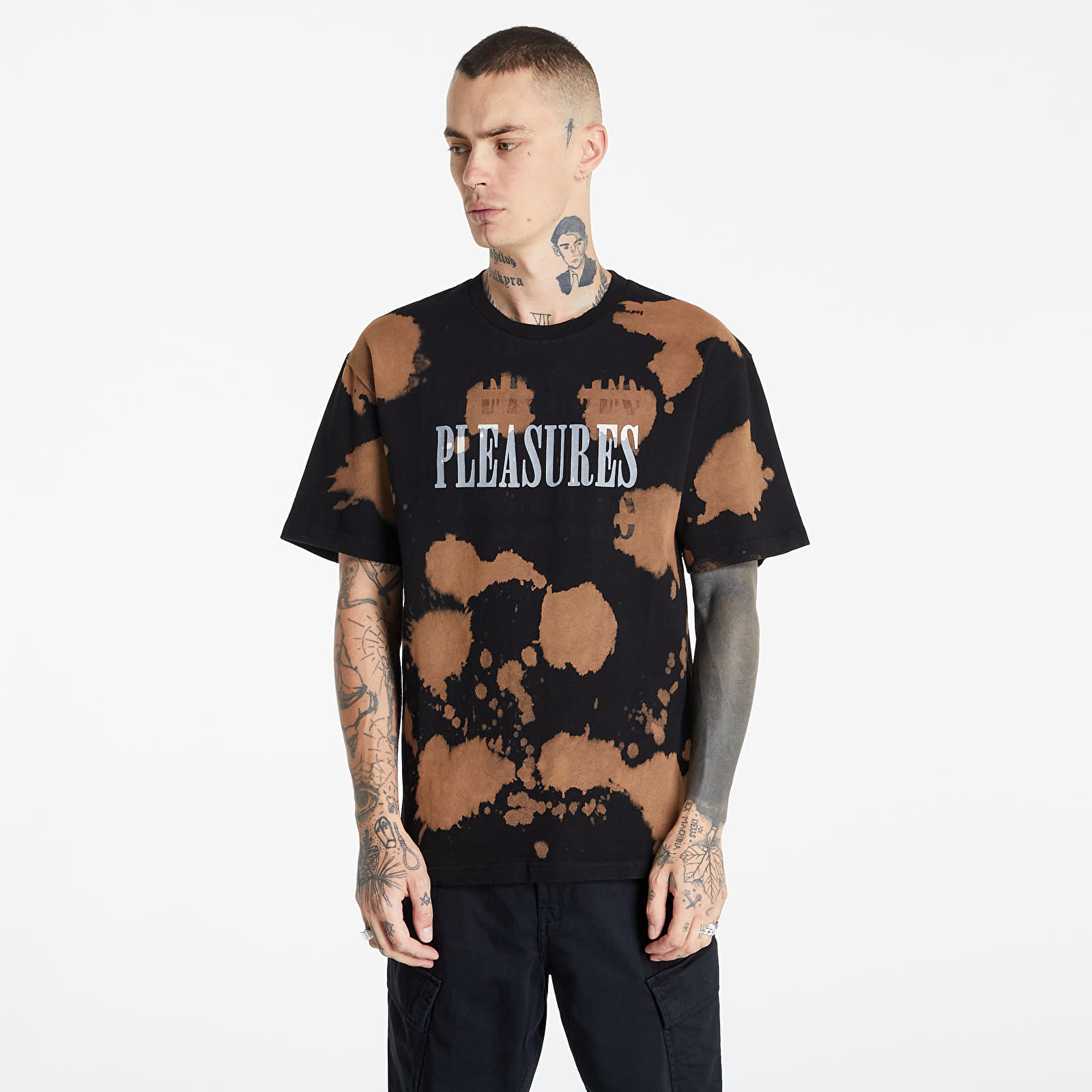 T-shirts PLEASURES Swinger Dye Shirt Black | Footshop