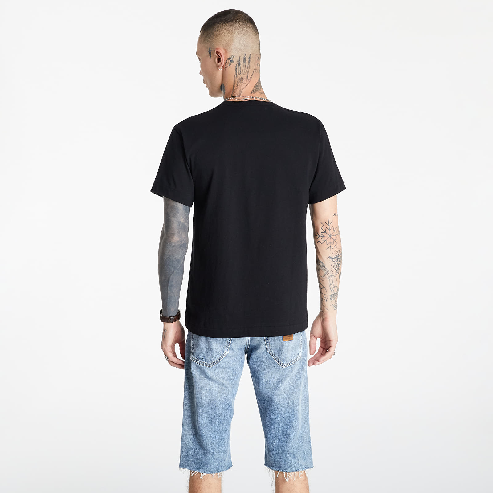 T-shirts Comme des Garçons PLAY Double Heart Tee Black