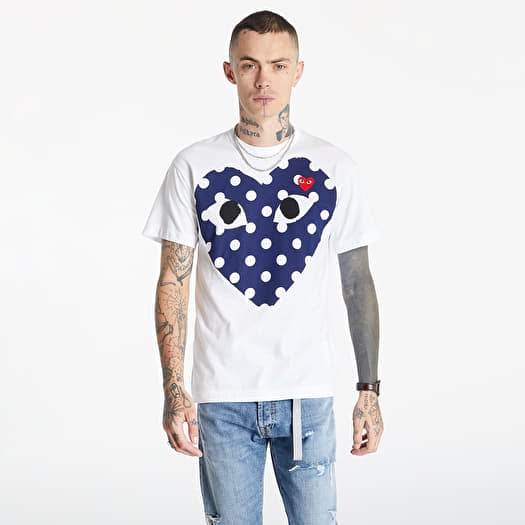 Comme des garcons play polka dot heart tee store