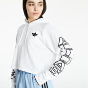 Hoodies and sweatshirts adidas Cropped Hoodie White Footshop