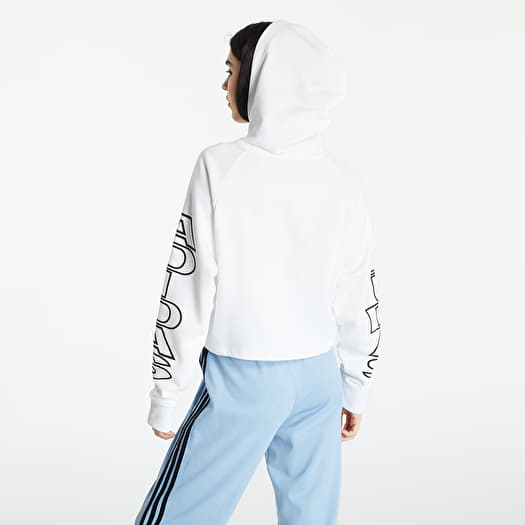 Hoodies and sweatshirts adidas Cropped Hoodie White Footshop