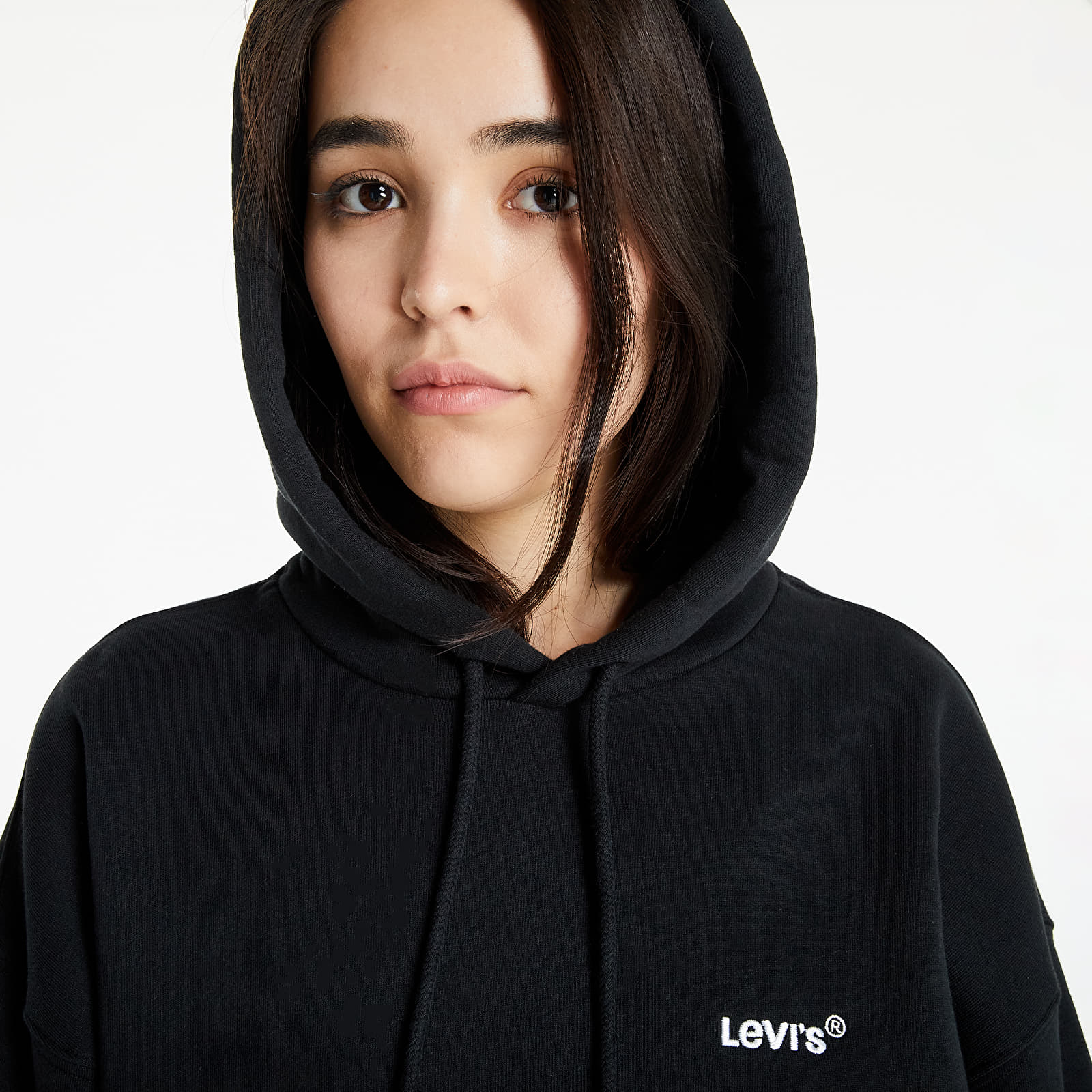 Levis black hoodie womens sale