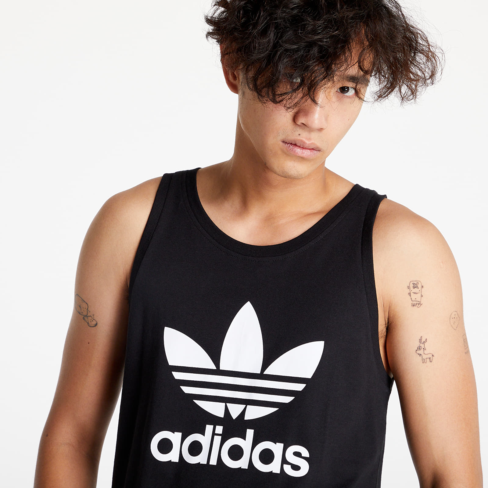 adidas trefoil vest mens