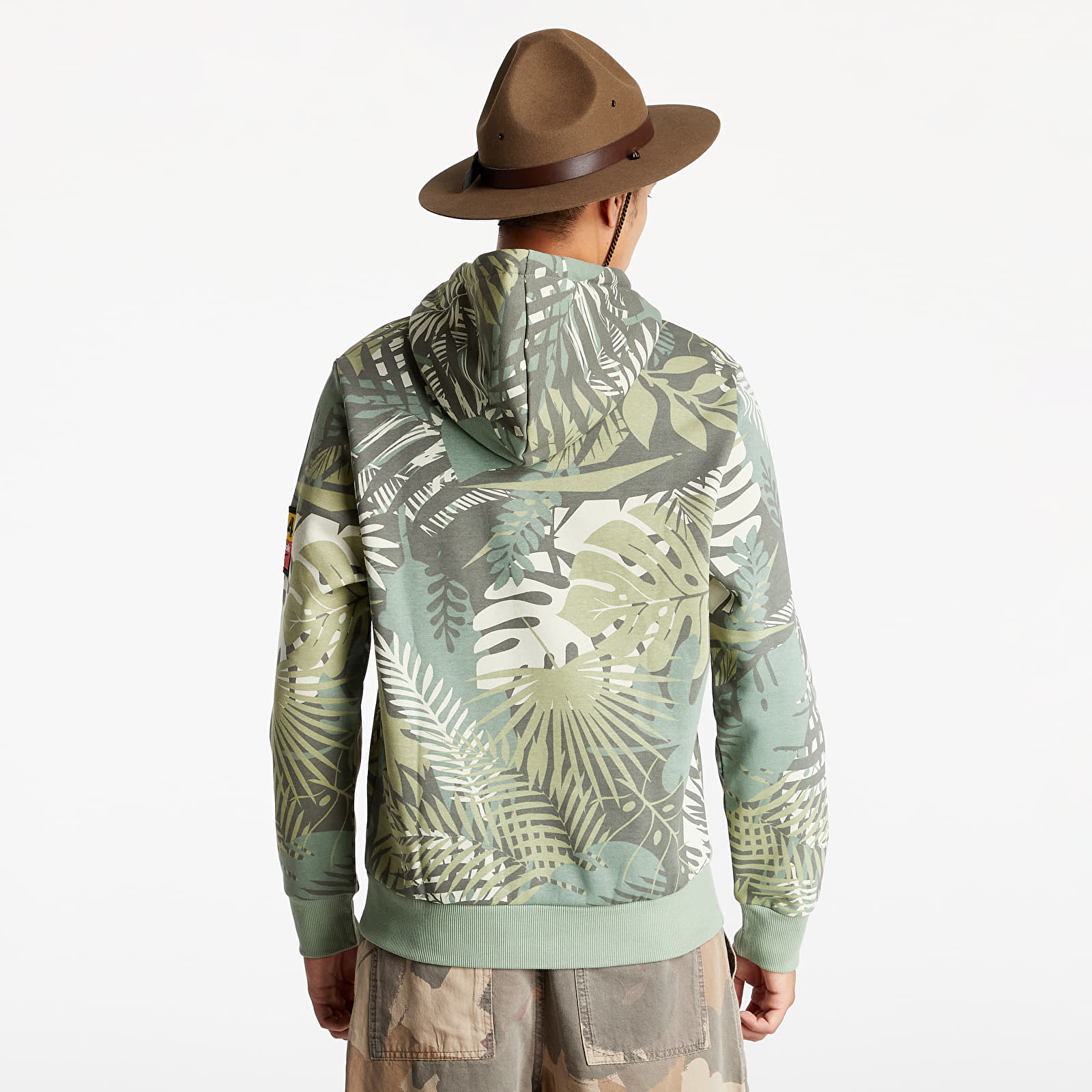 Džemperiai su gobtuvais ir džemperiai Reebok Jurassic Park Hoodie Vintage Green