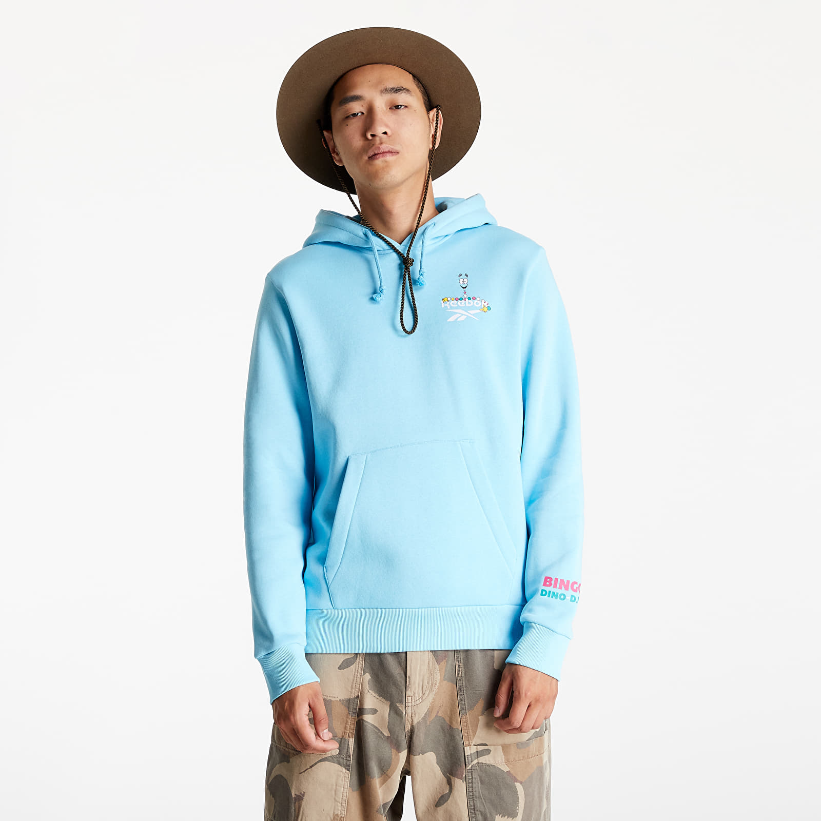 Mikiny Reebok Jurassic Park Hoodie Digital Blue