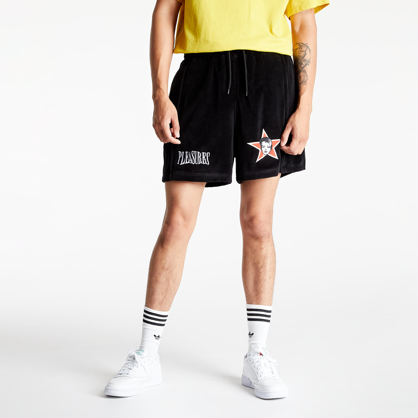 Shorts PLEASURES Party Animal Velour Shorts Black