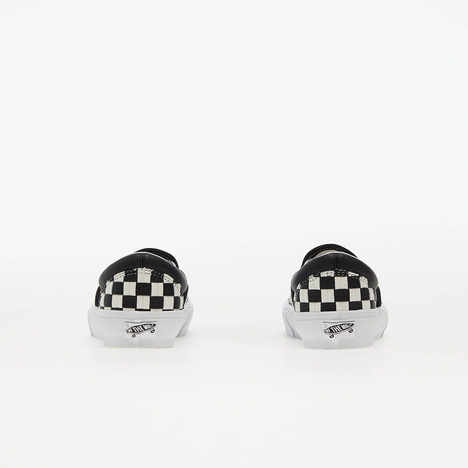 Încălțăminte și sneakerși pentru bărbați Vans Vault OG Slip-On LX (Leather Woven) Black/ White