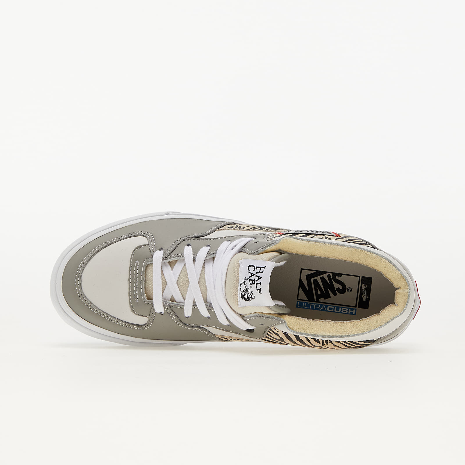 Men s shoes Vans Vault Half Cab EF LX Leather Suede Drizzle True White Footshop