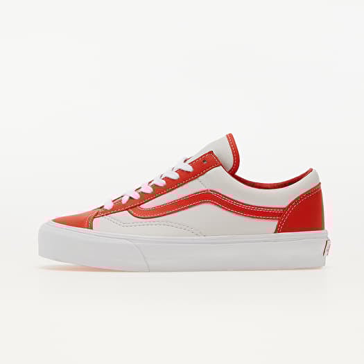 Orange leather vans top