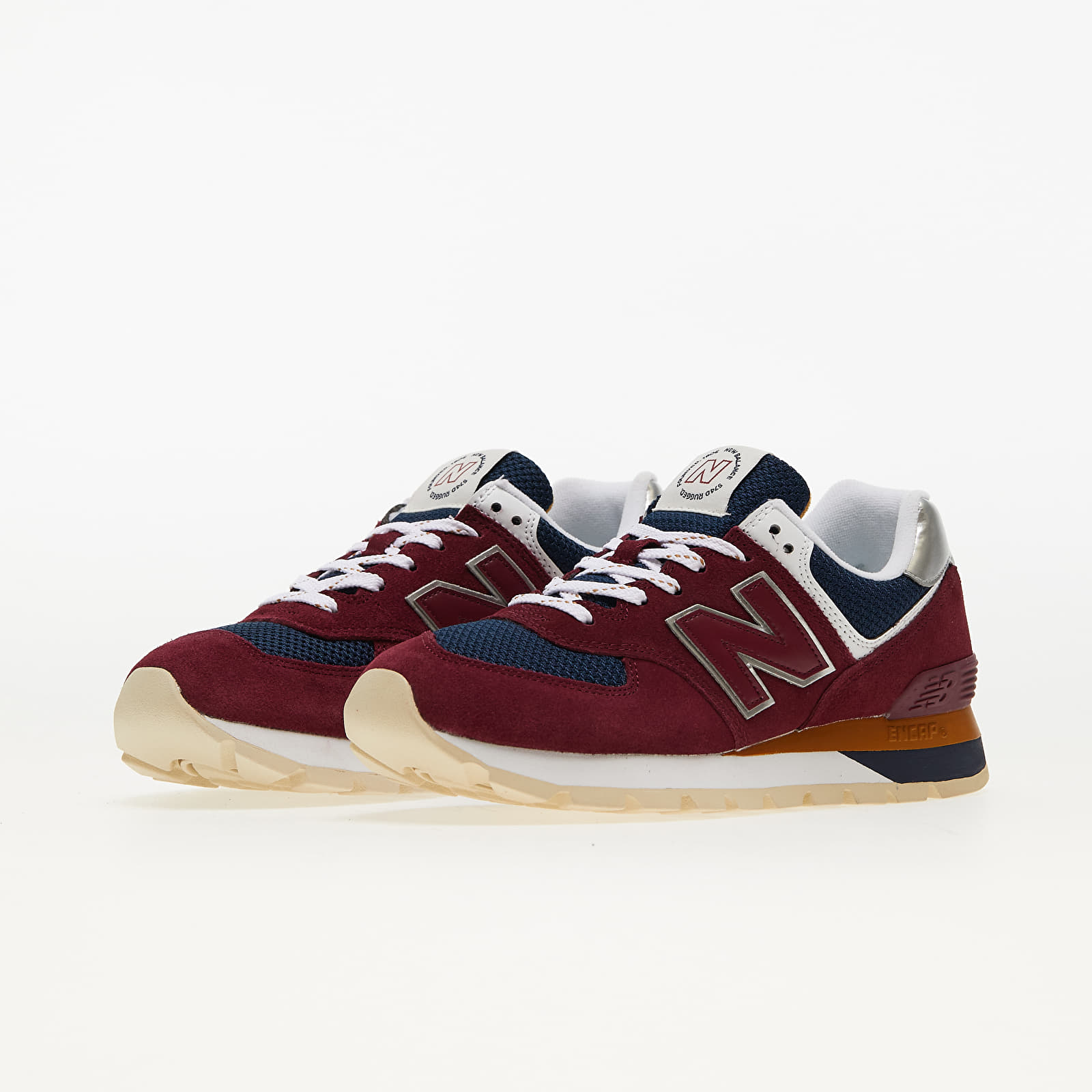 Zapatillas Hombre New Balance 574 Dark Red/ White/ Silver