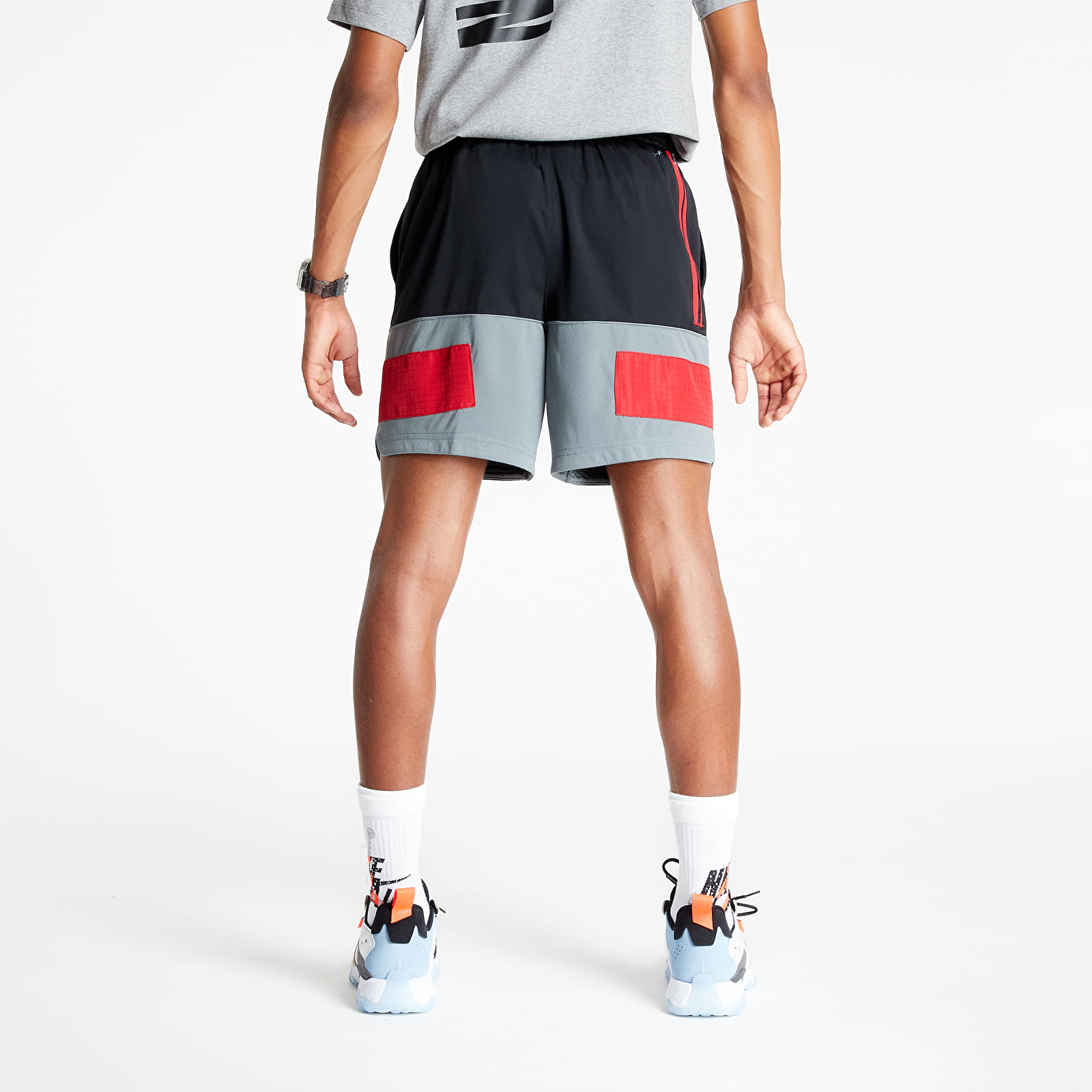 Kratke hlače  Jordan Dri-FIT Air Men's Statement Shorts Black/ Smoke Grey/ Gym Red/ Gym Red