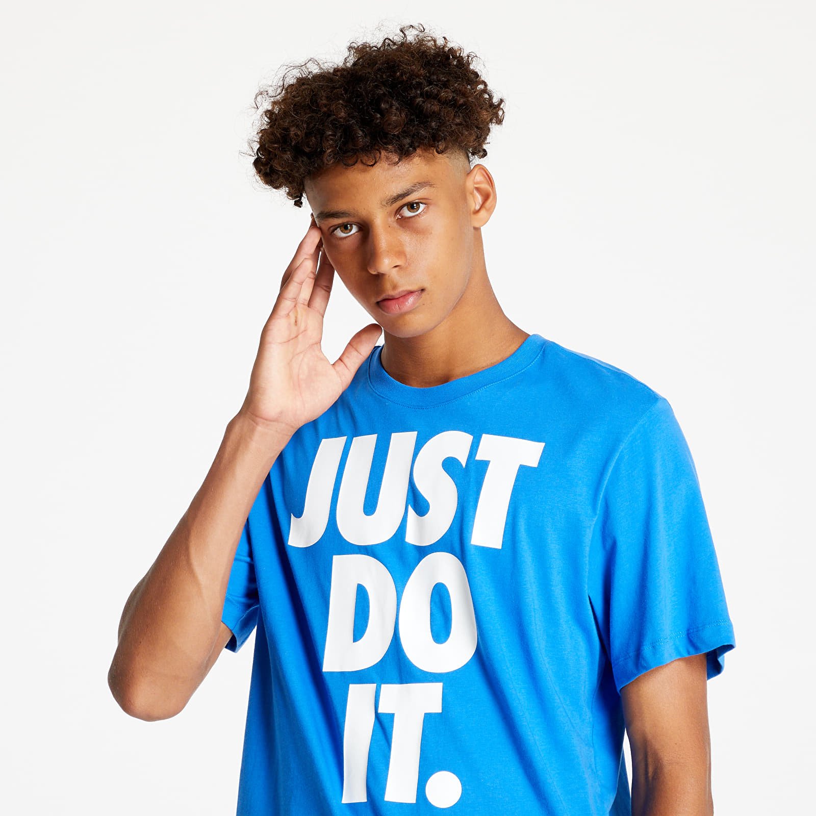 Pólók Nike Sportswear Men's T-Shirt Signal Blue/ White