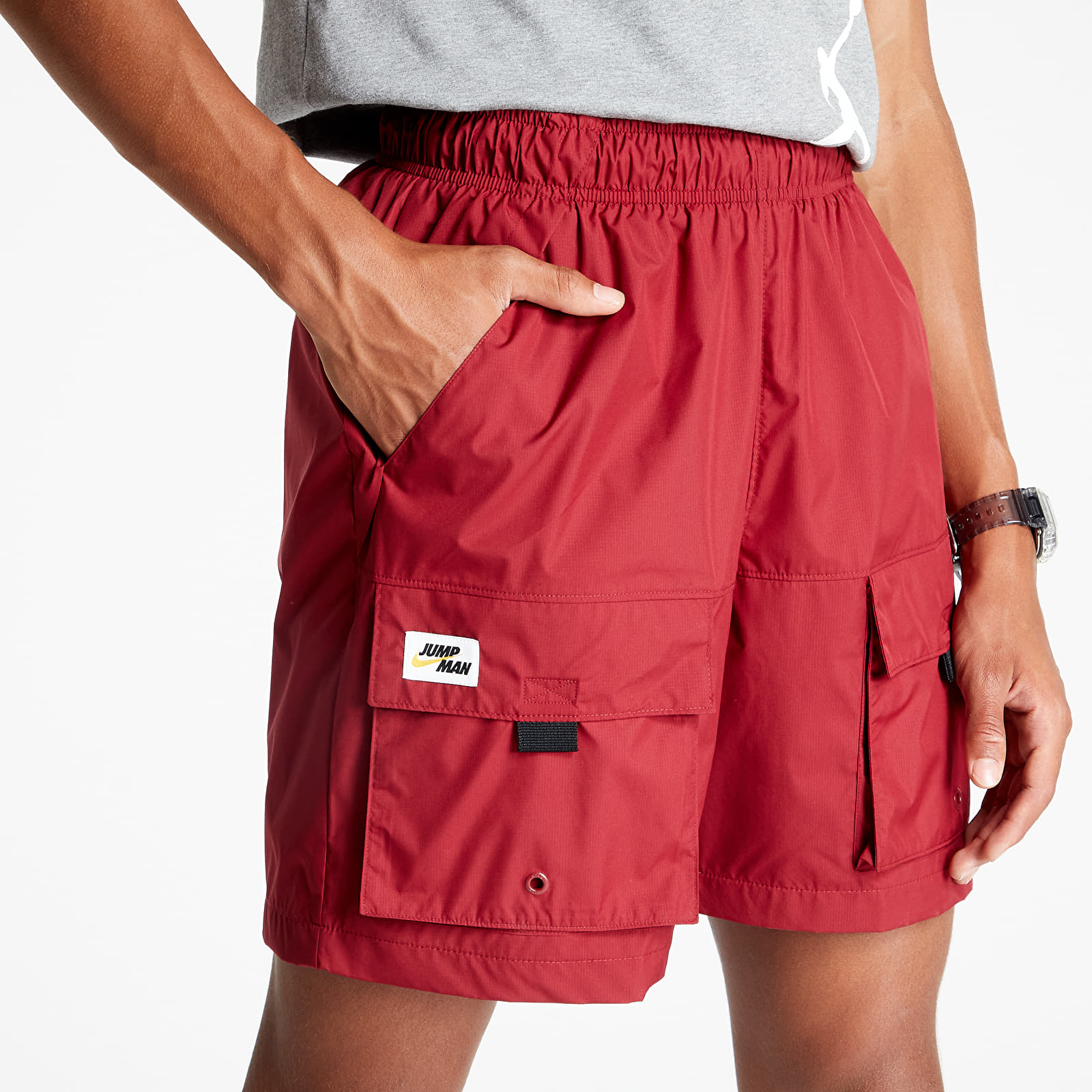 Kraťasy Jordan Jumpman Men's Woven Shorts Team Red/ Black