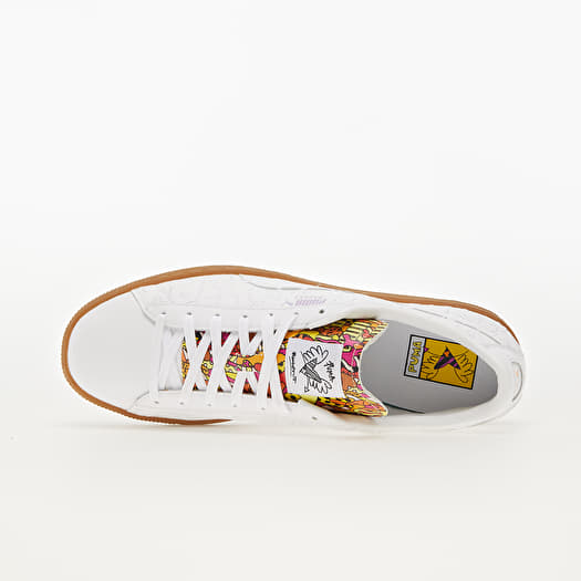 Men's shoes Puma x Romero Britto Basket Puma White-Gum | Footshop