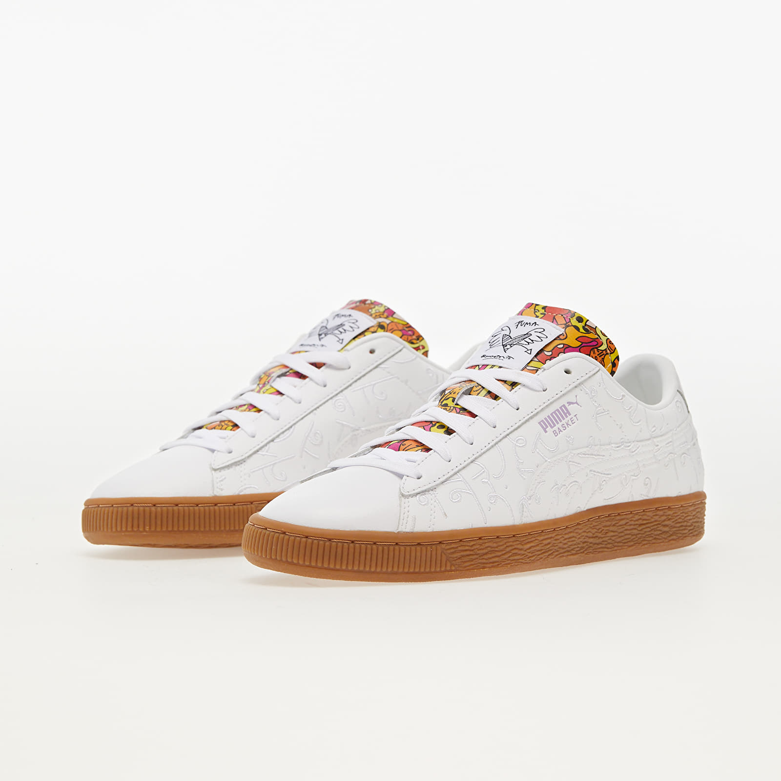 Puma classic clearance gum white