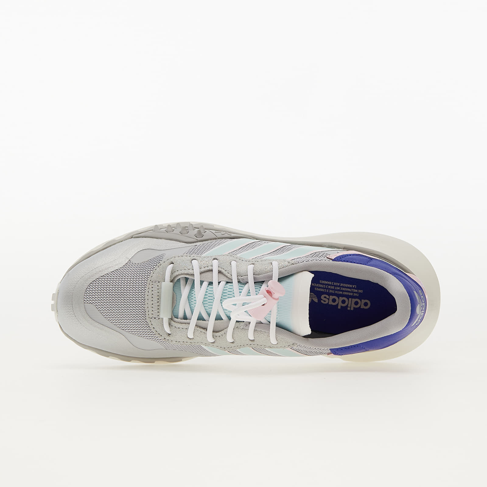Women's shoes adidas Choigo W Silver Metallic/ Halo Mint/ Clear Pink