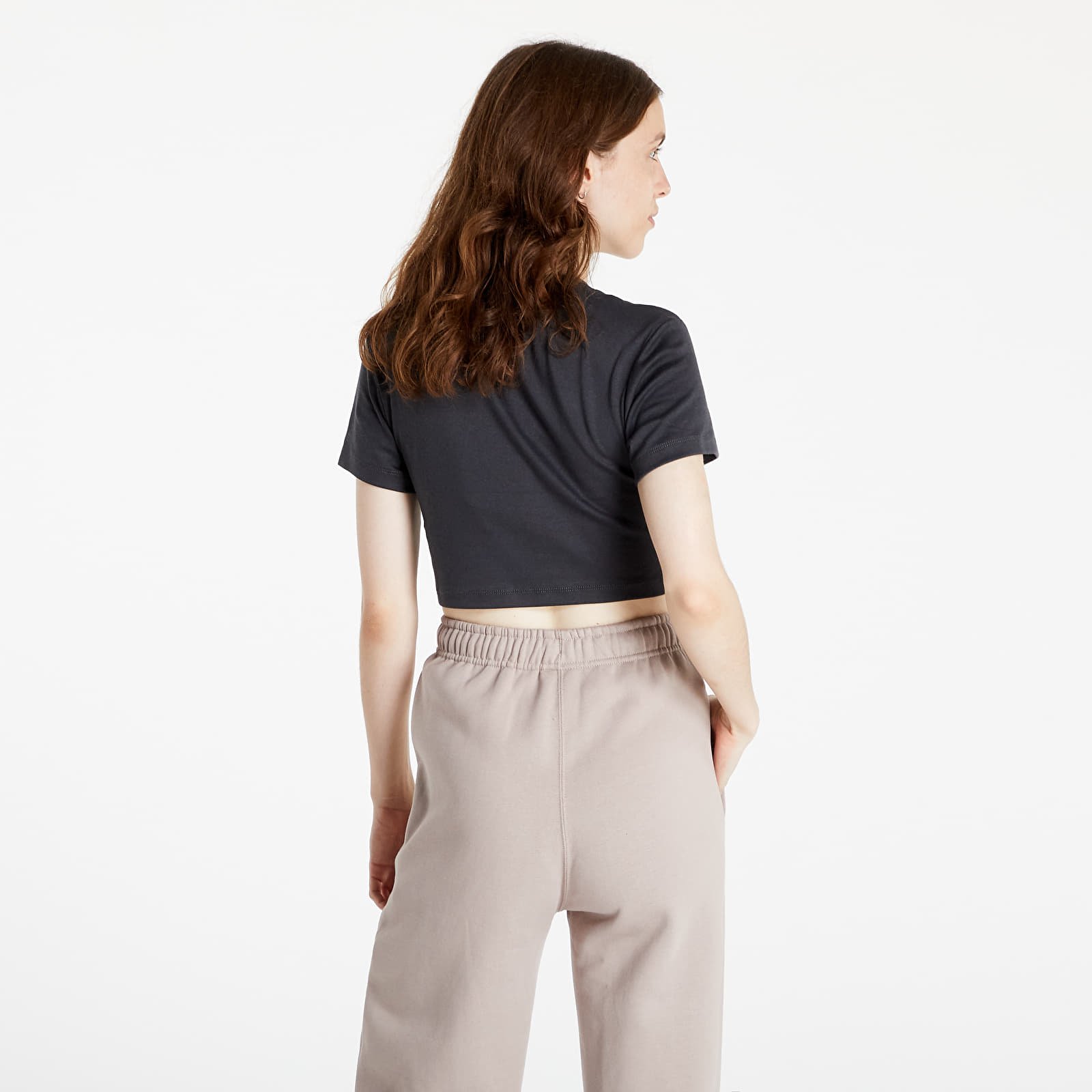 Koszulki Nike Air Women's Short-Sleeve Crop Top Dk Smoke Grey/ Black/ White